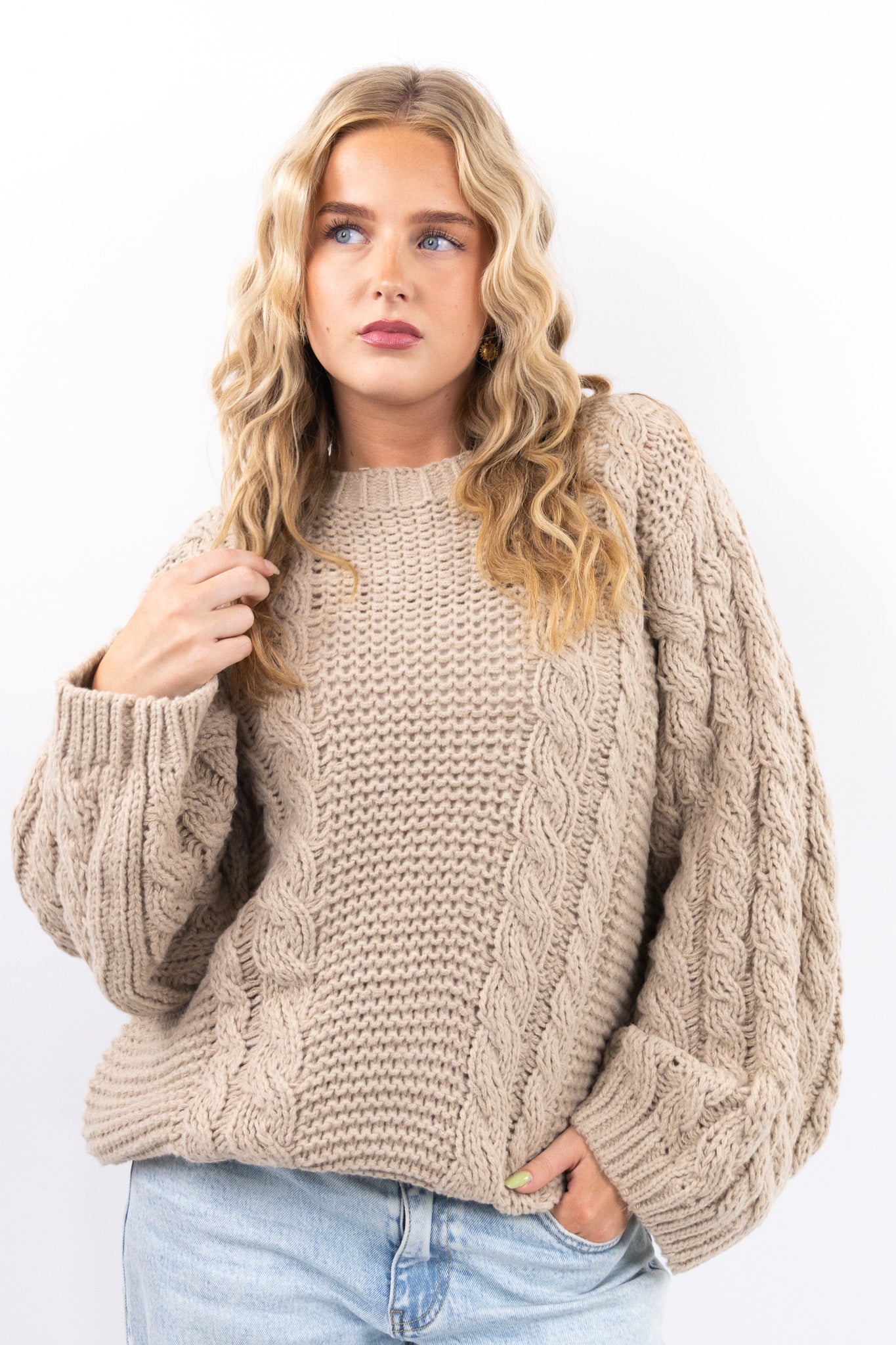 Chunky Cable Knit Sweater