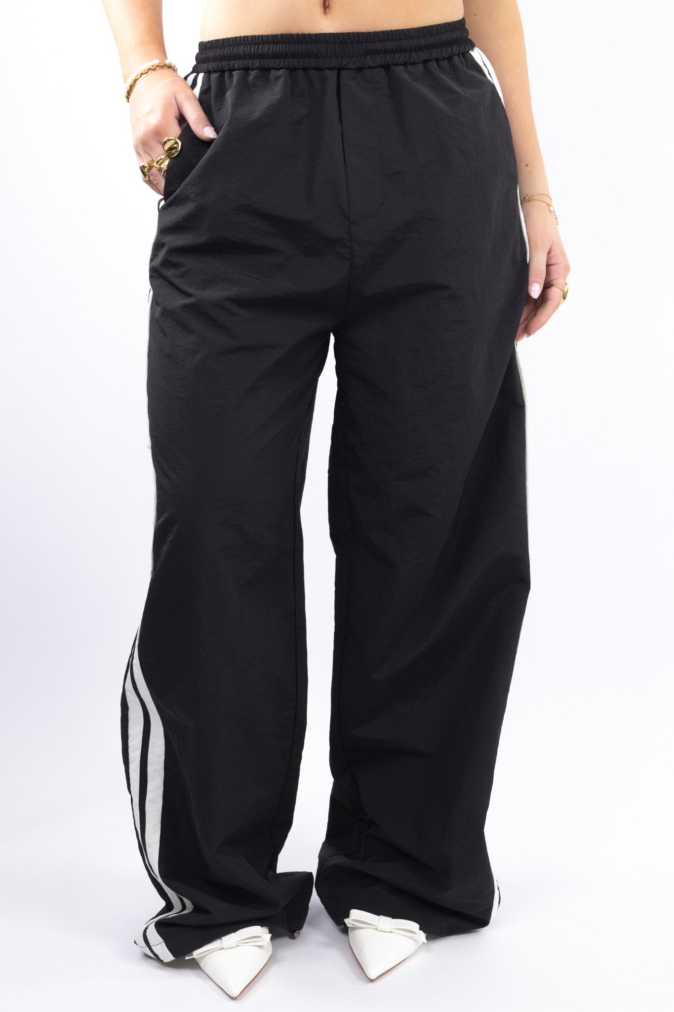 Sporty Wide Leg Pants