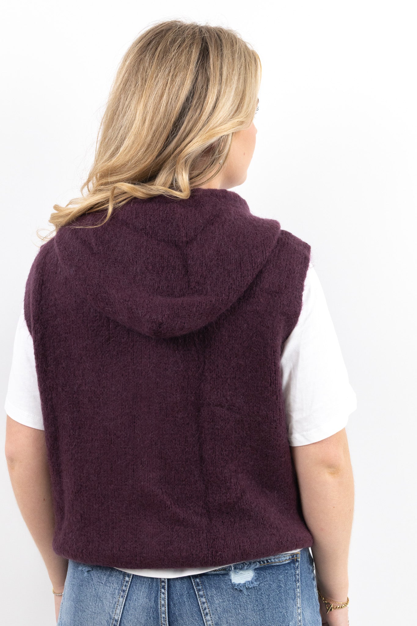 Comfy Hooded Knit Vest
