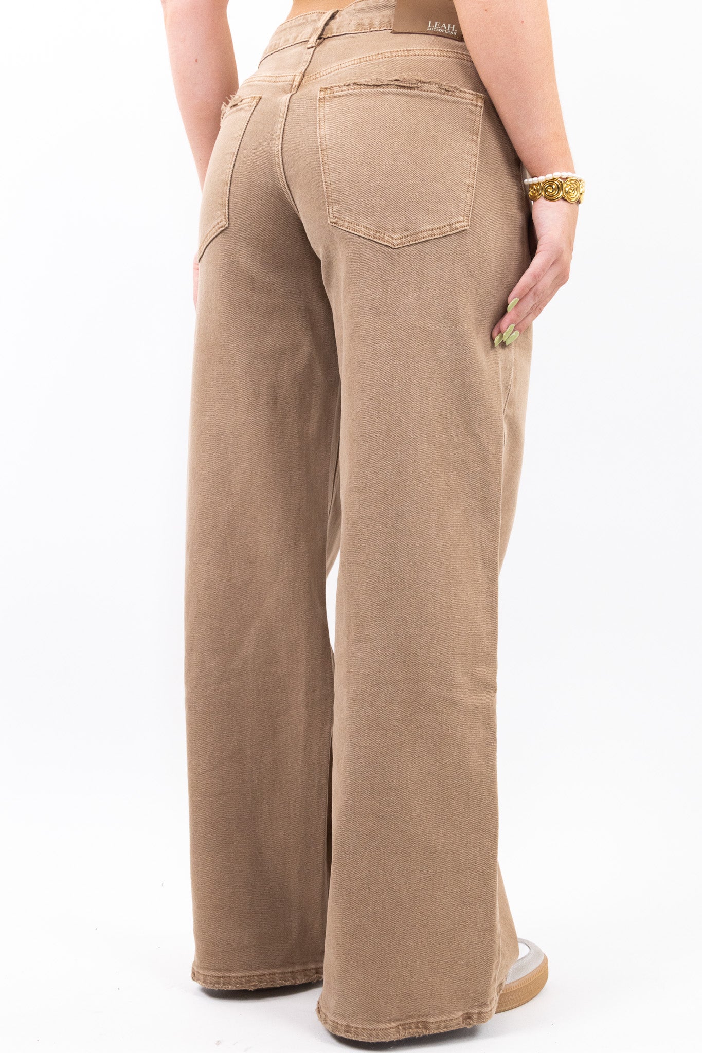 Baggy Fit Wide Jeans - Stretch