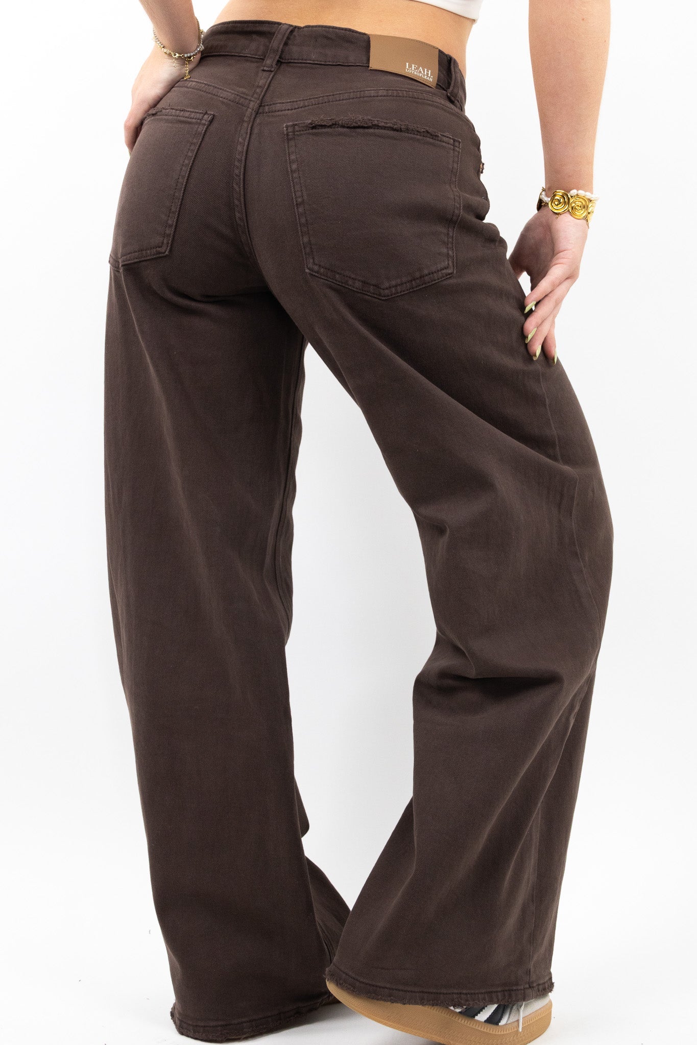 Baggy Fit Wide Jeans - Stretch