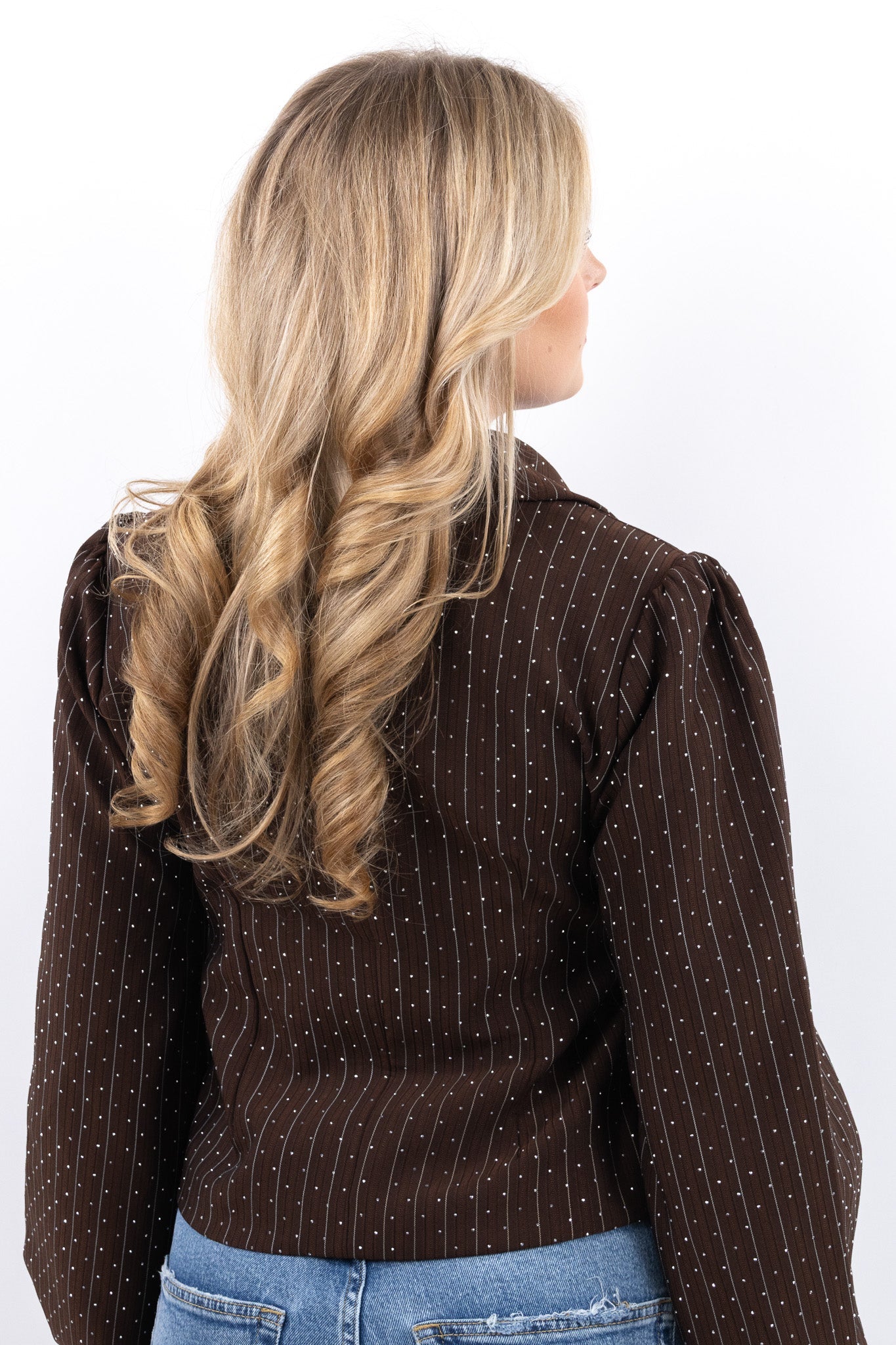 Paris Glitter Wrap Blazer