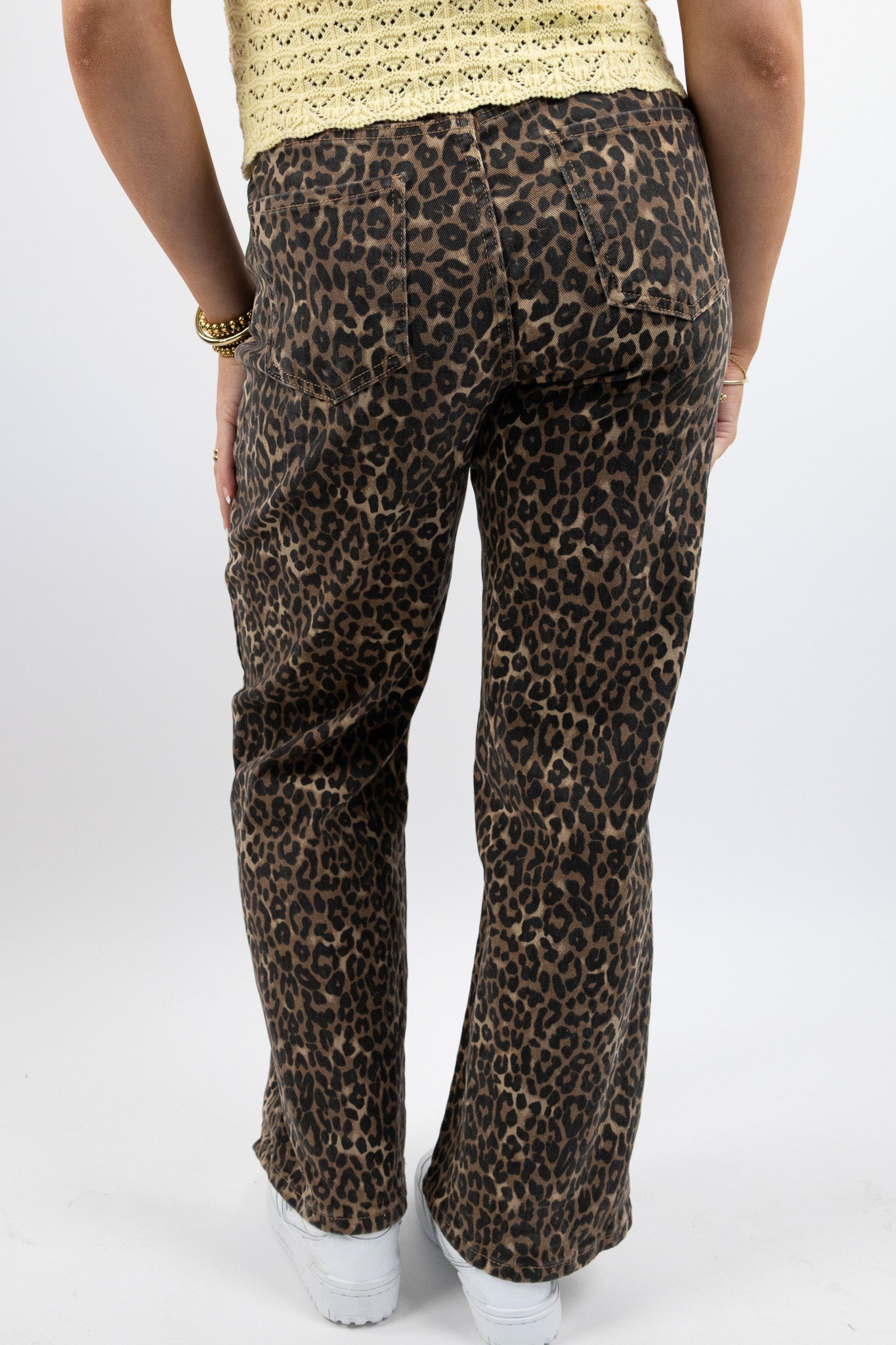 Feline petite leopard jeans - stretch