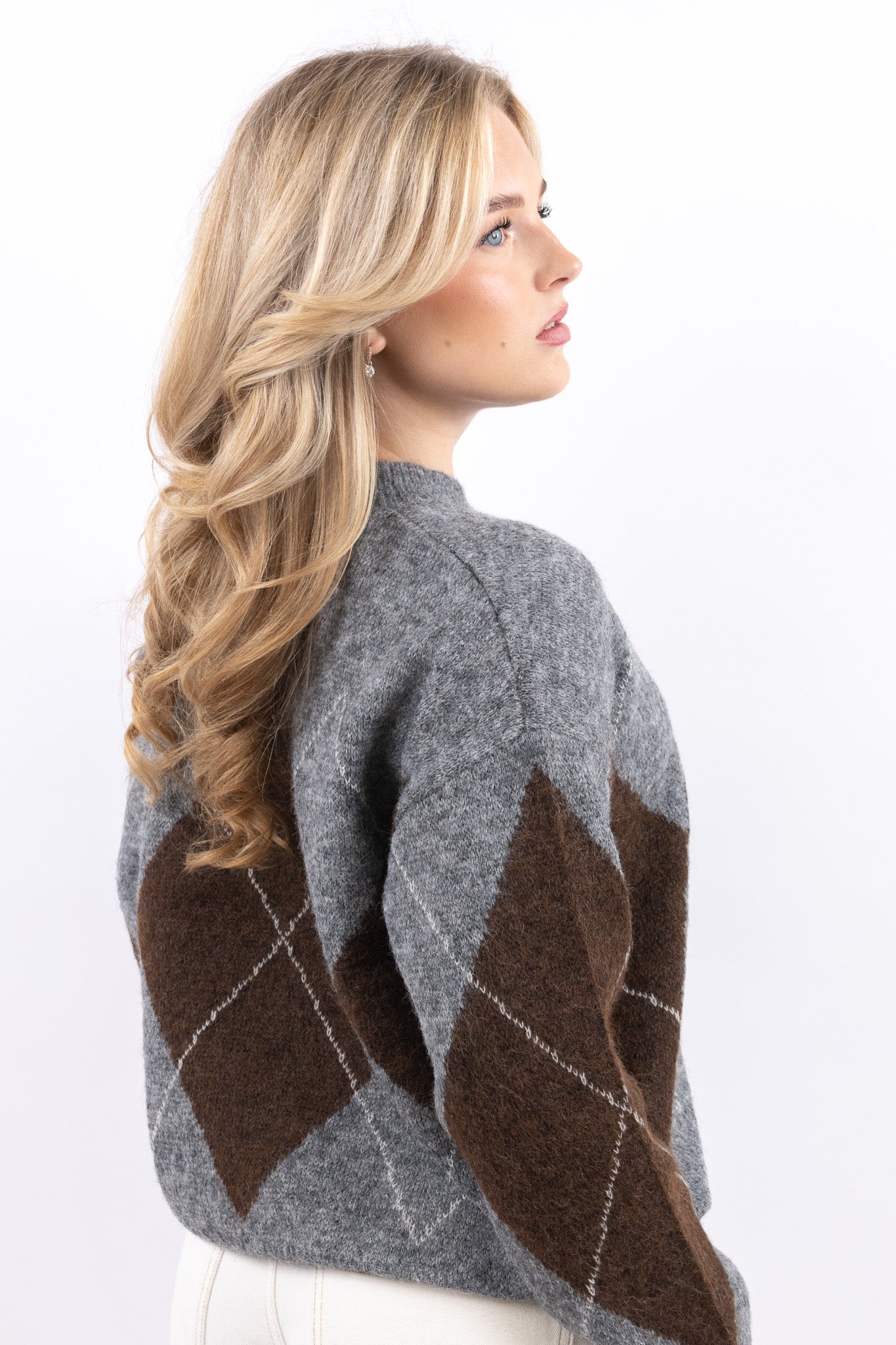 Argyle Knit Sweater