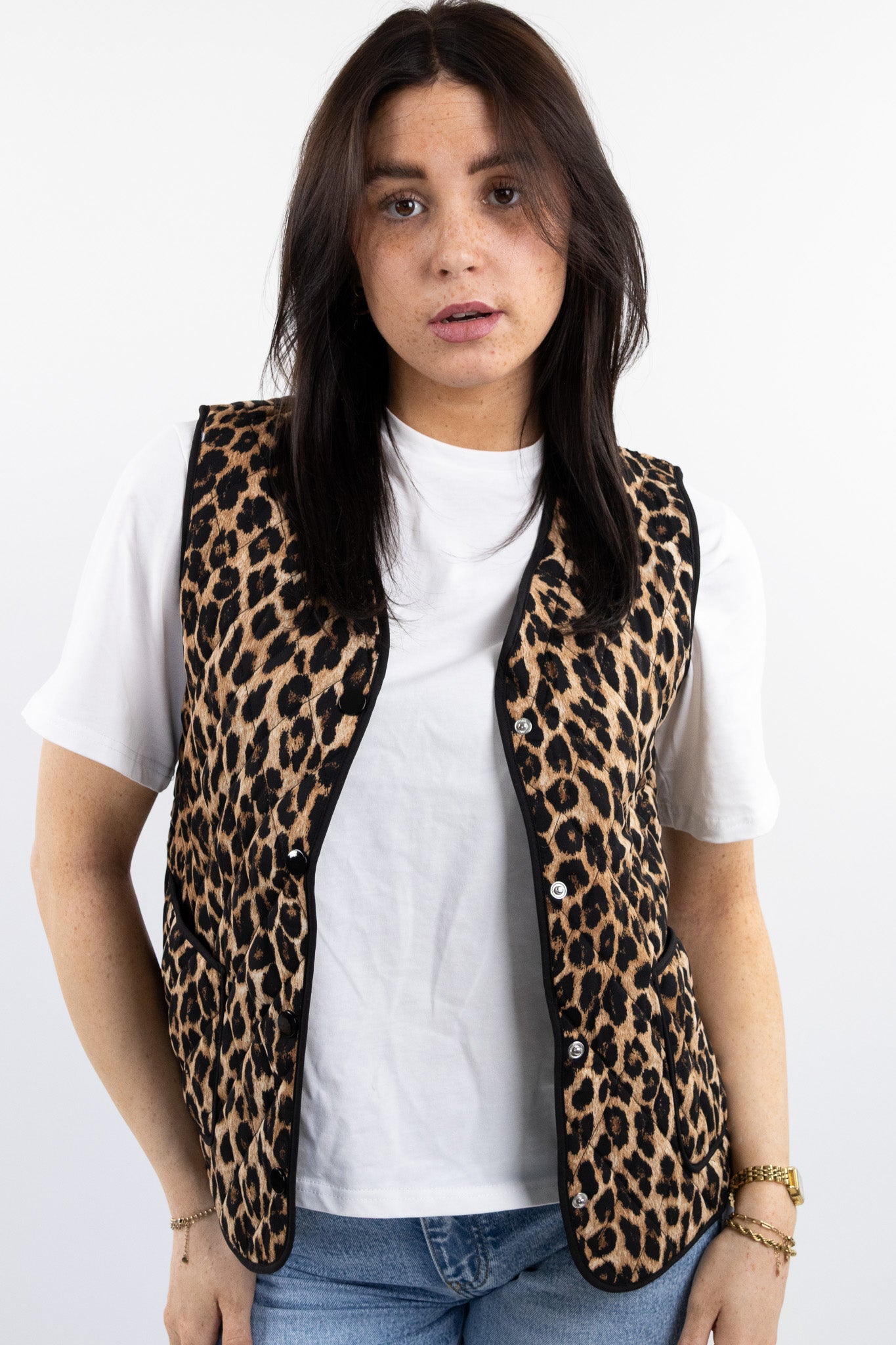 Mae leopard gilet
