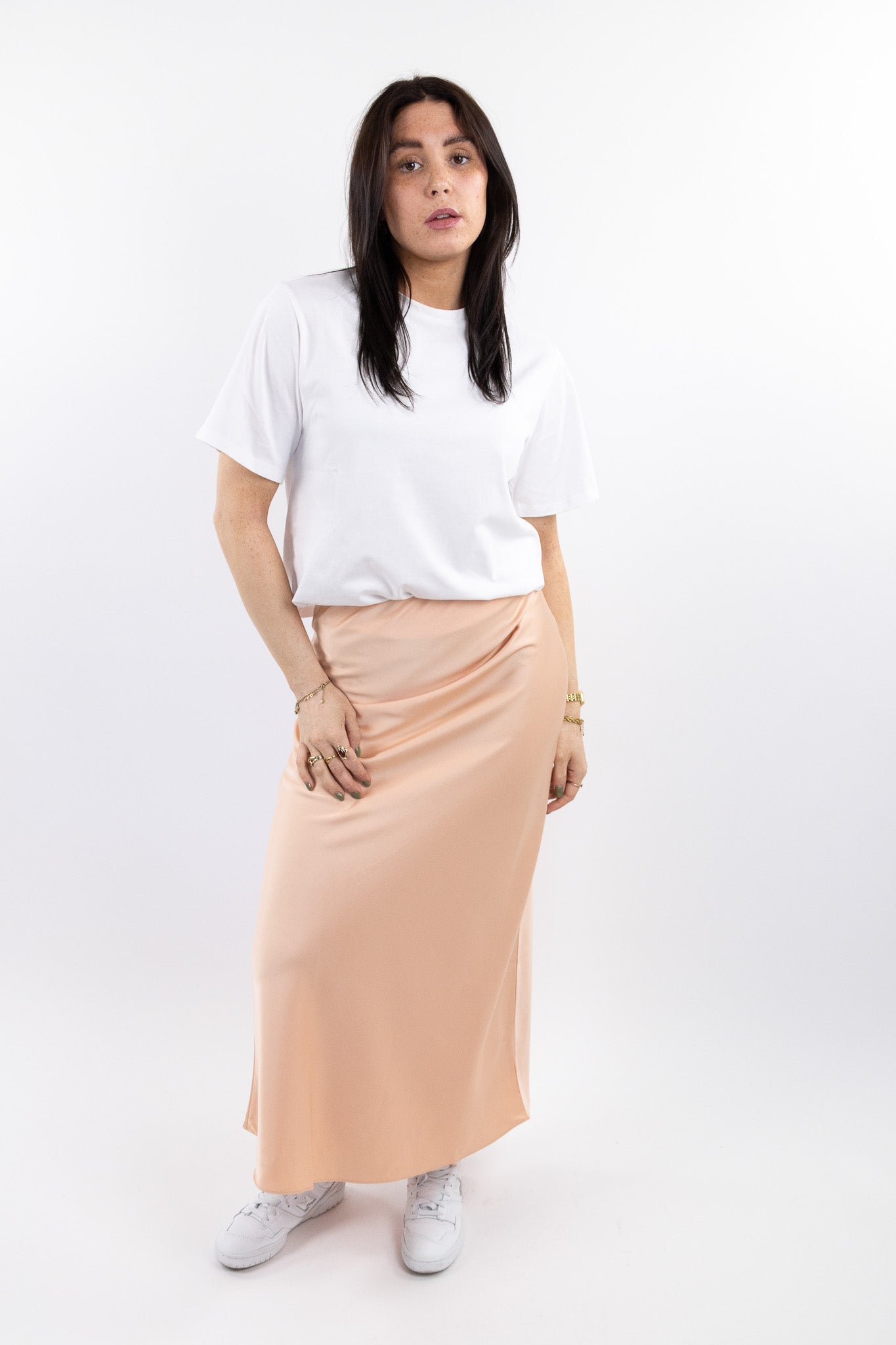 Rae satin skirt