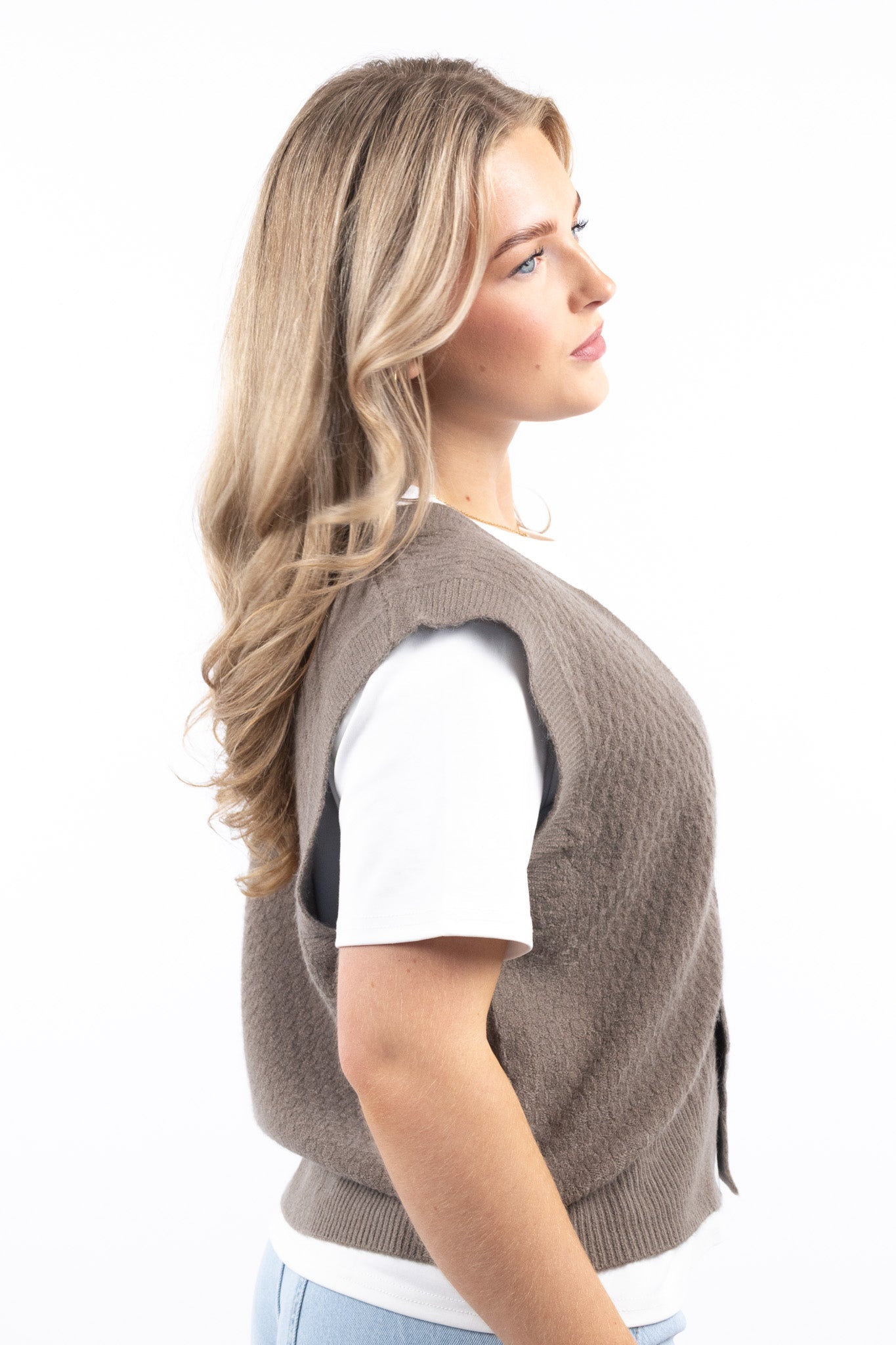 Cable Knit Sweater Vest