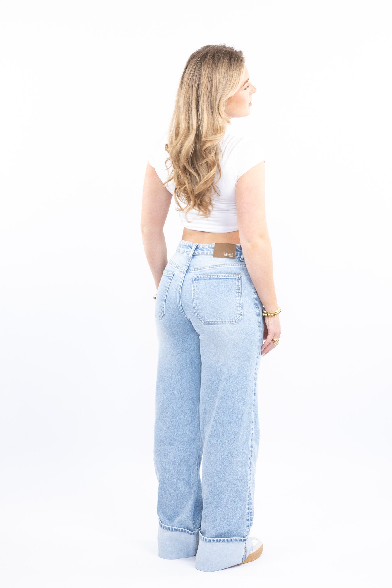 Statement Fold Over Jeans