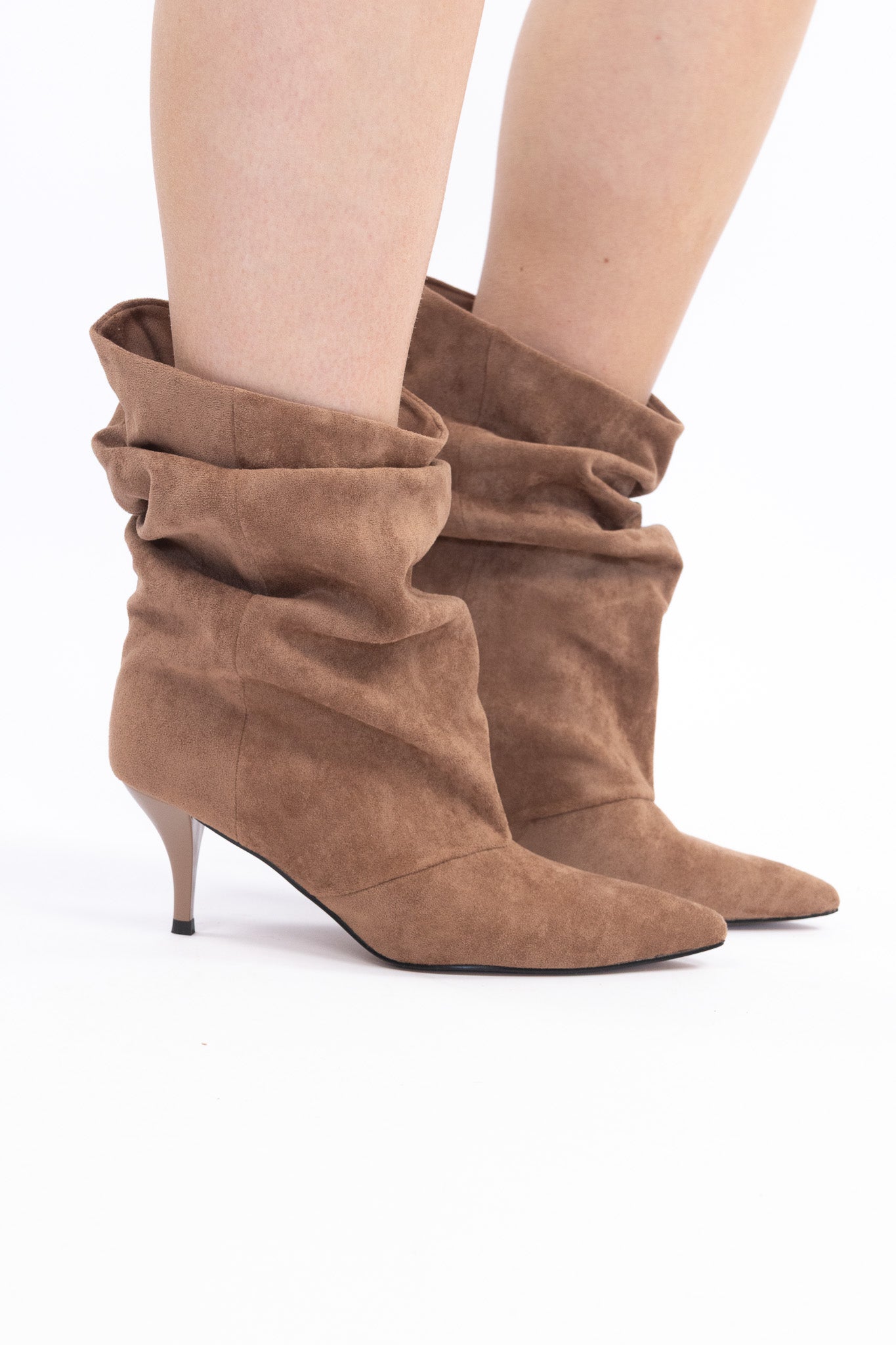 Iconic Suede Slouch Heels