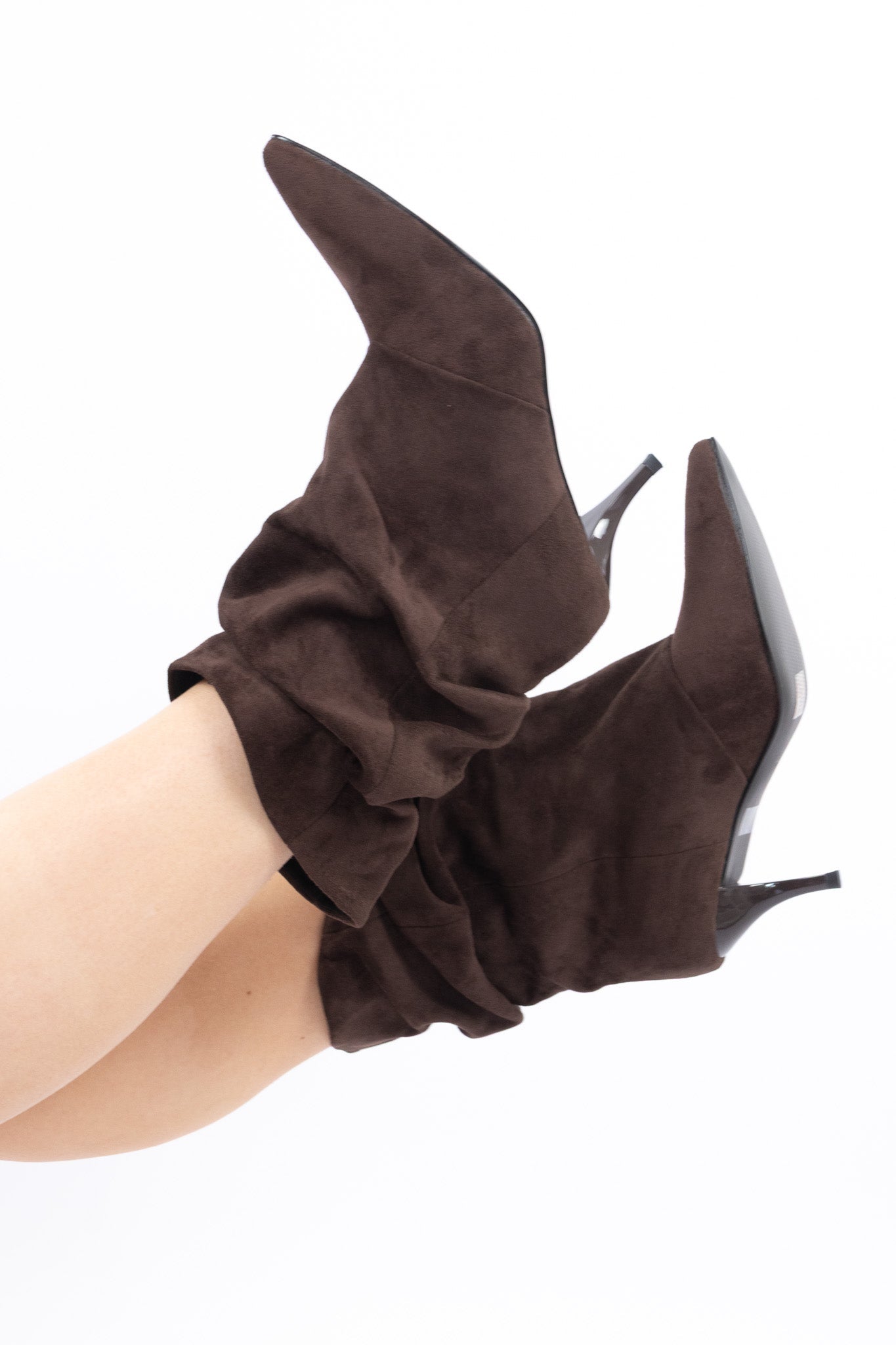 Iconic Suede Slouch Heels