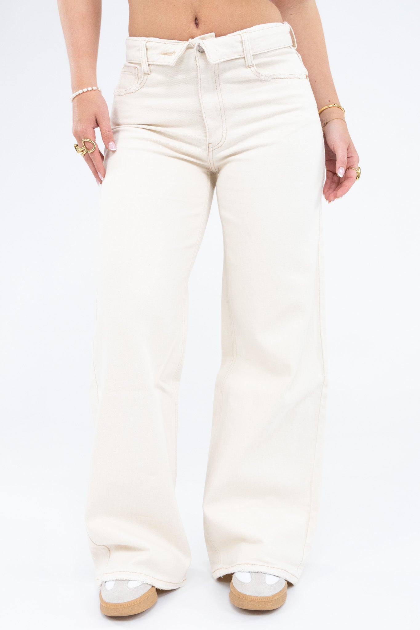 Basic Fold Over Jeans