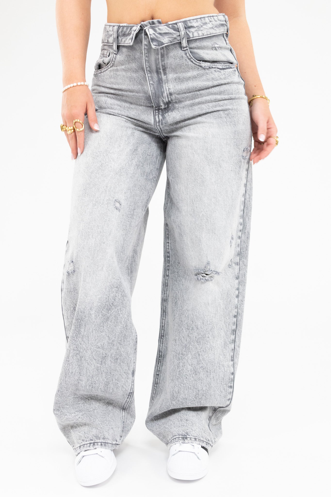 Viral Fold Over Jeans