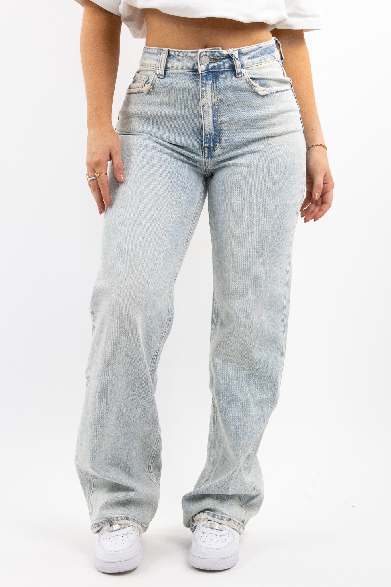 Ziva wide leg jeans - stretch