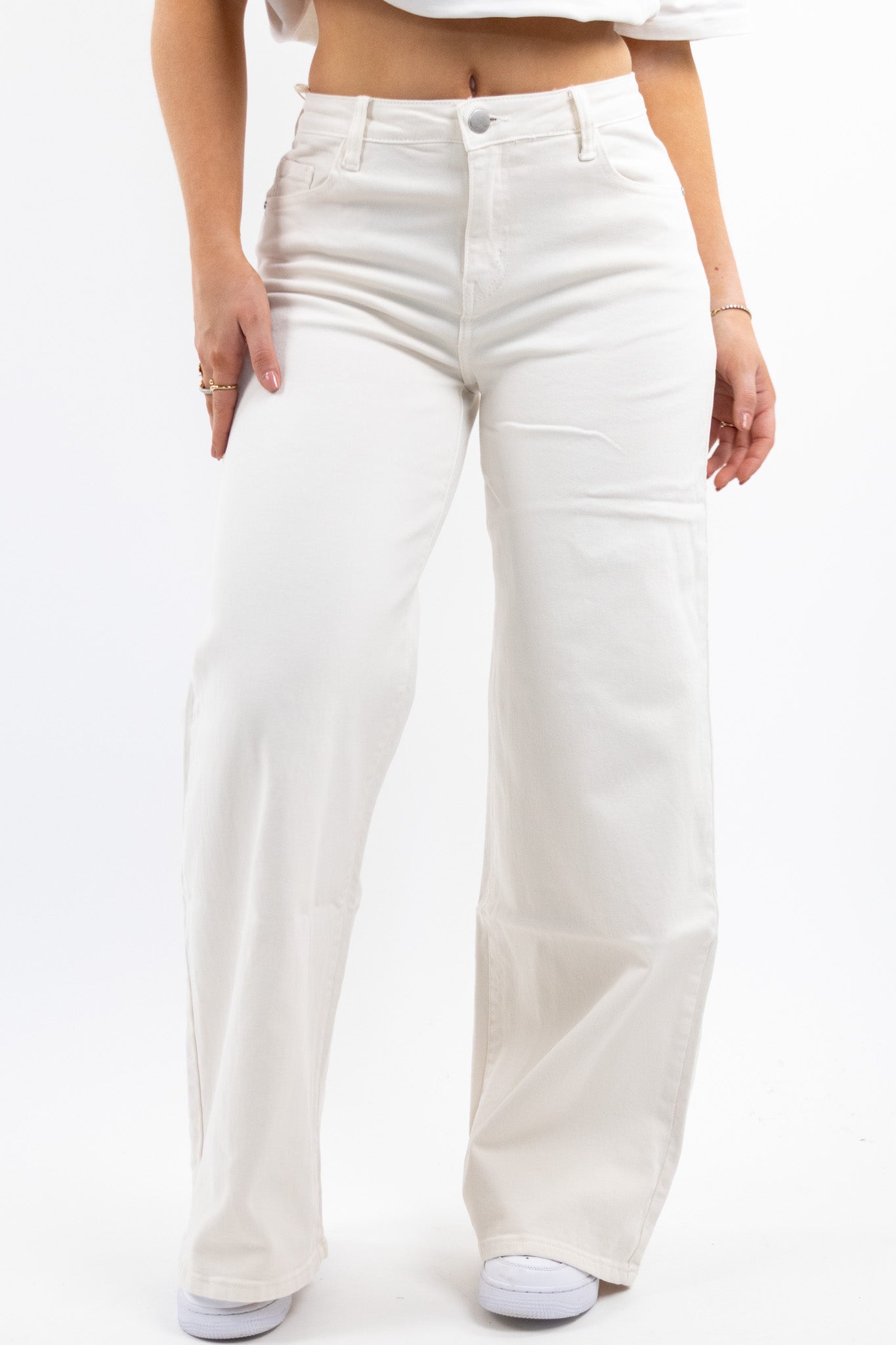 Noor wide leg jeans - stretch