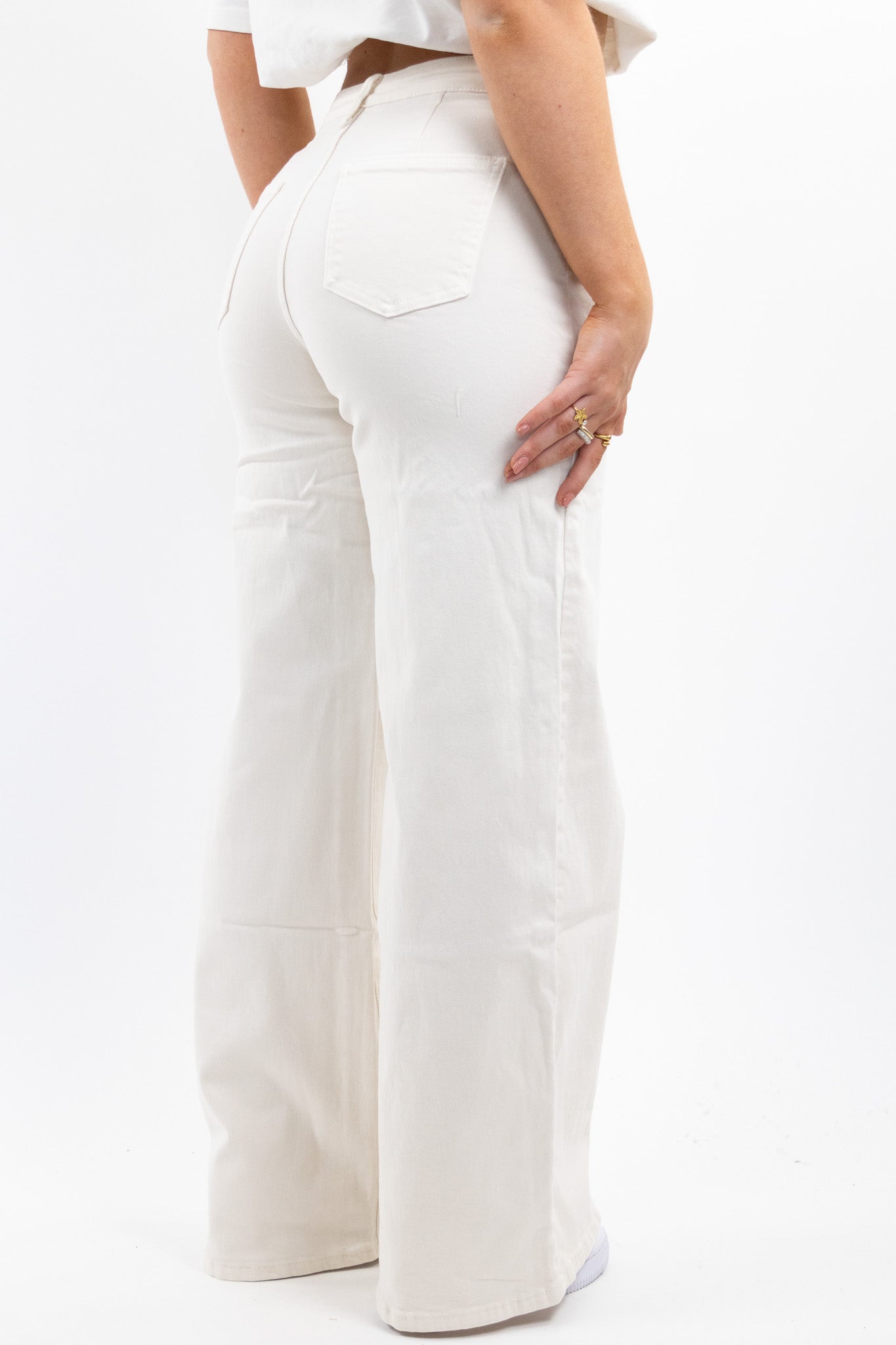 Noor wide leg jeans - stretch