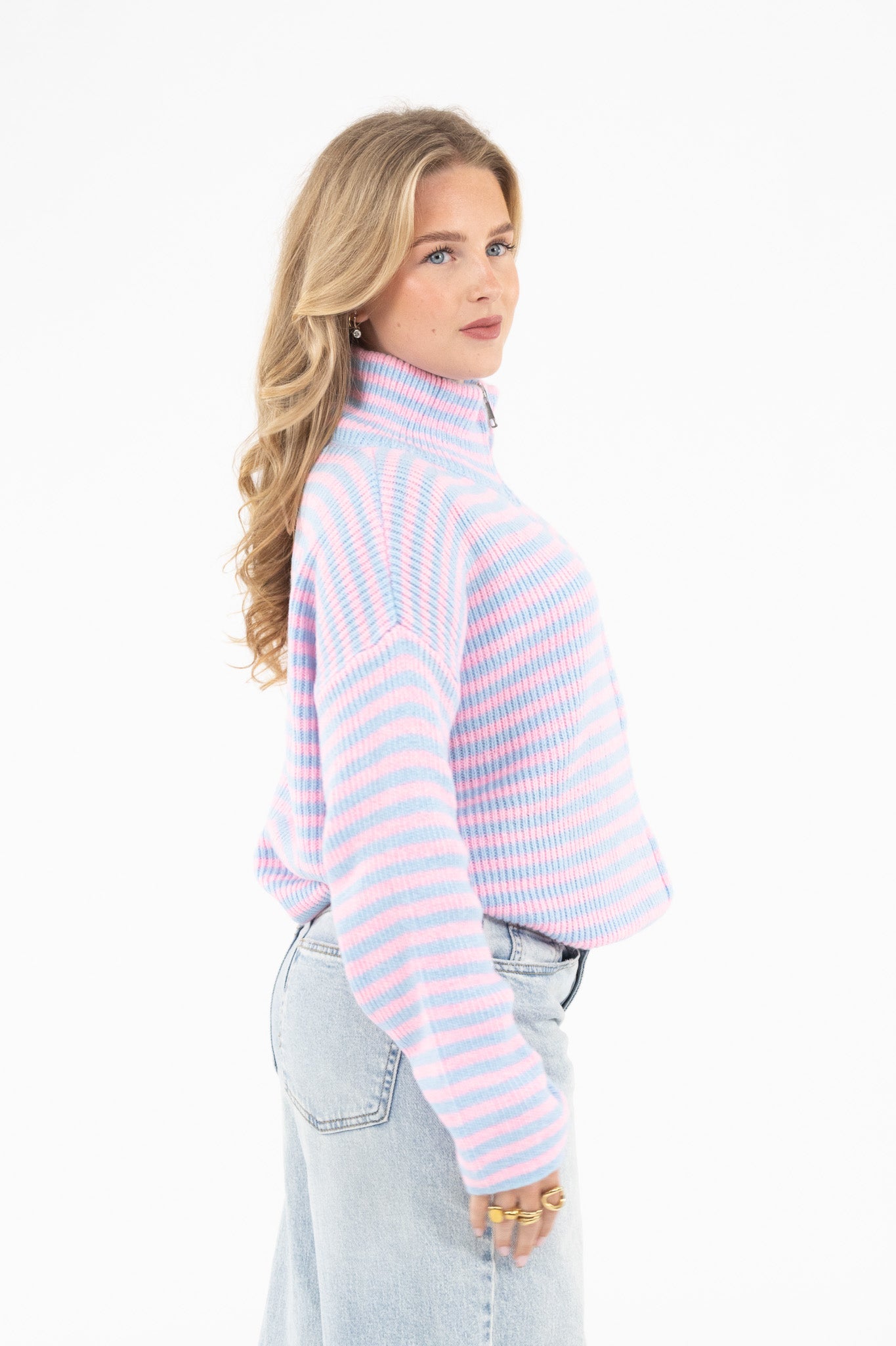 Ribbed Zip Cardigan