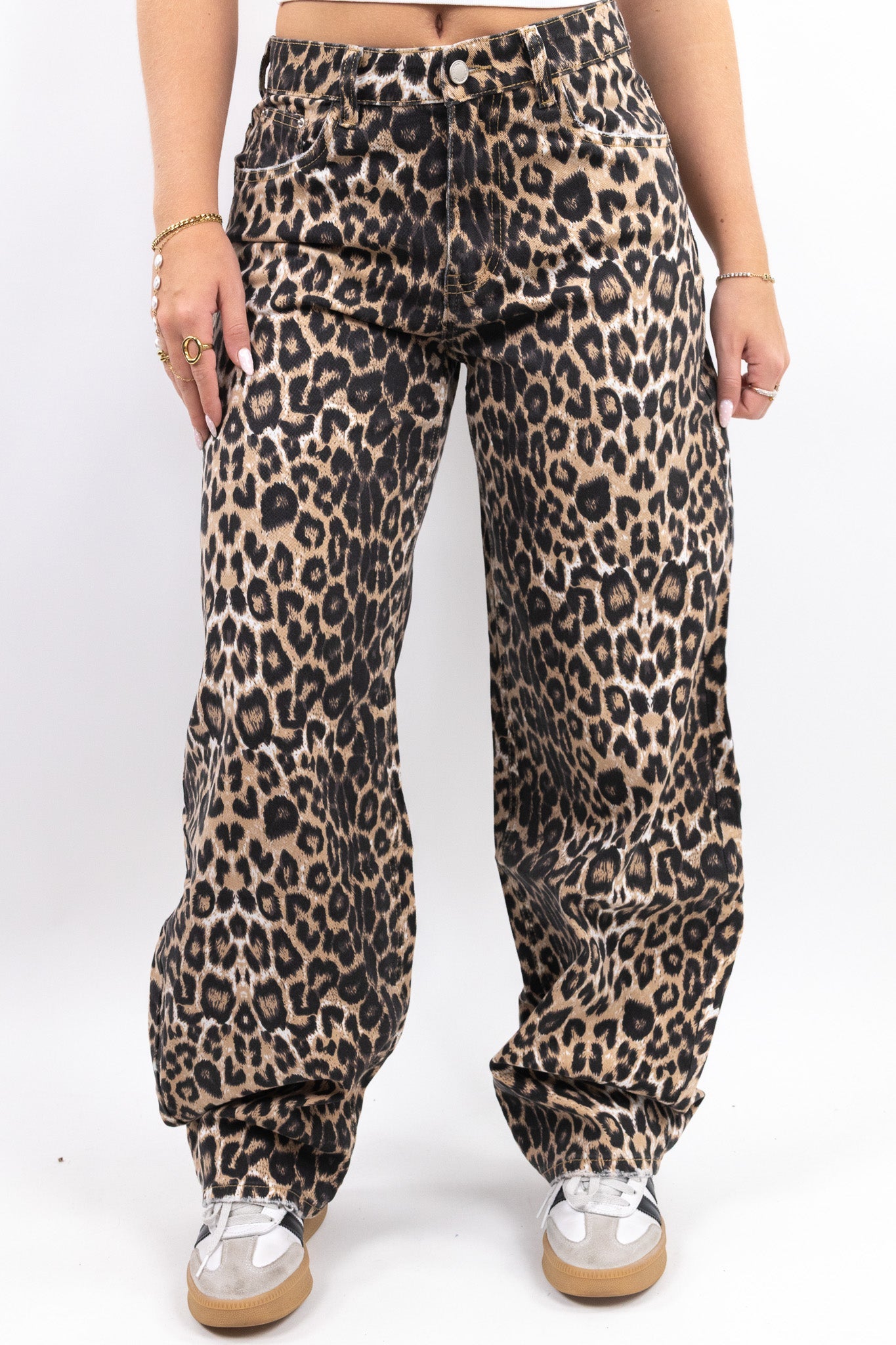 Leopard Balloon Jeans