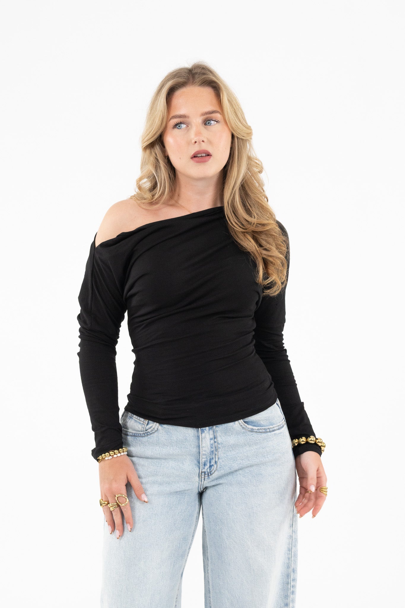 Tailored One Shoulder Top