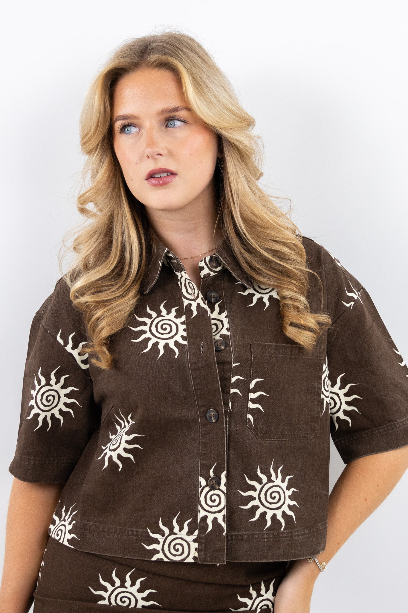 Sun swirl blouse