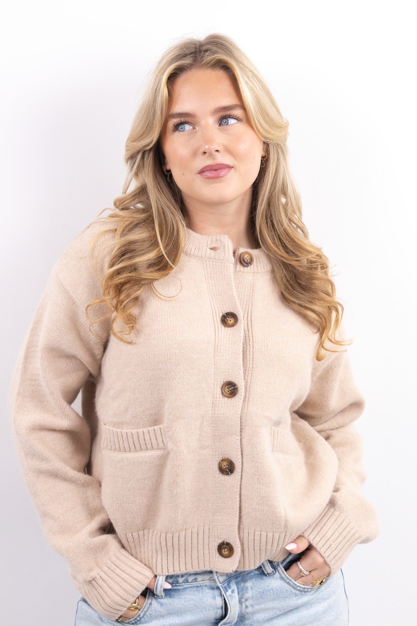 Classic Wool Look Cardigan