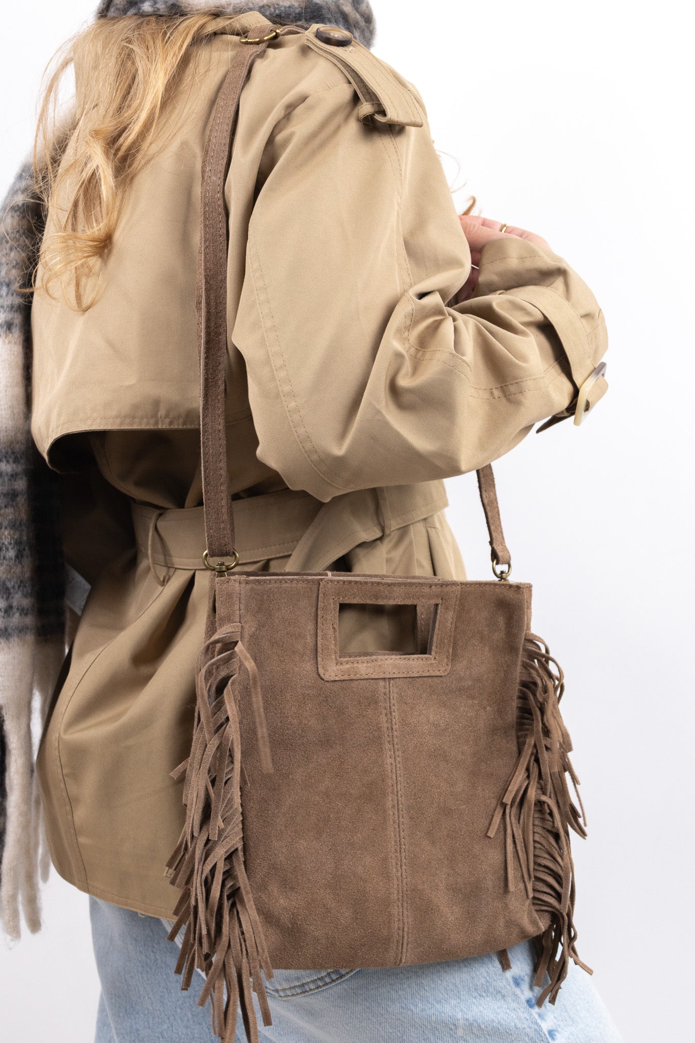 Fringe Leather Bag