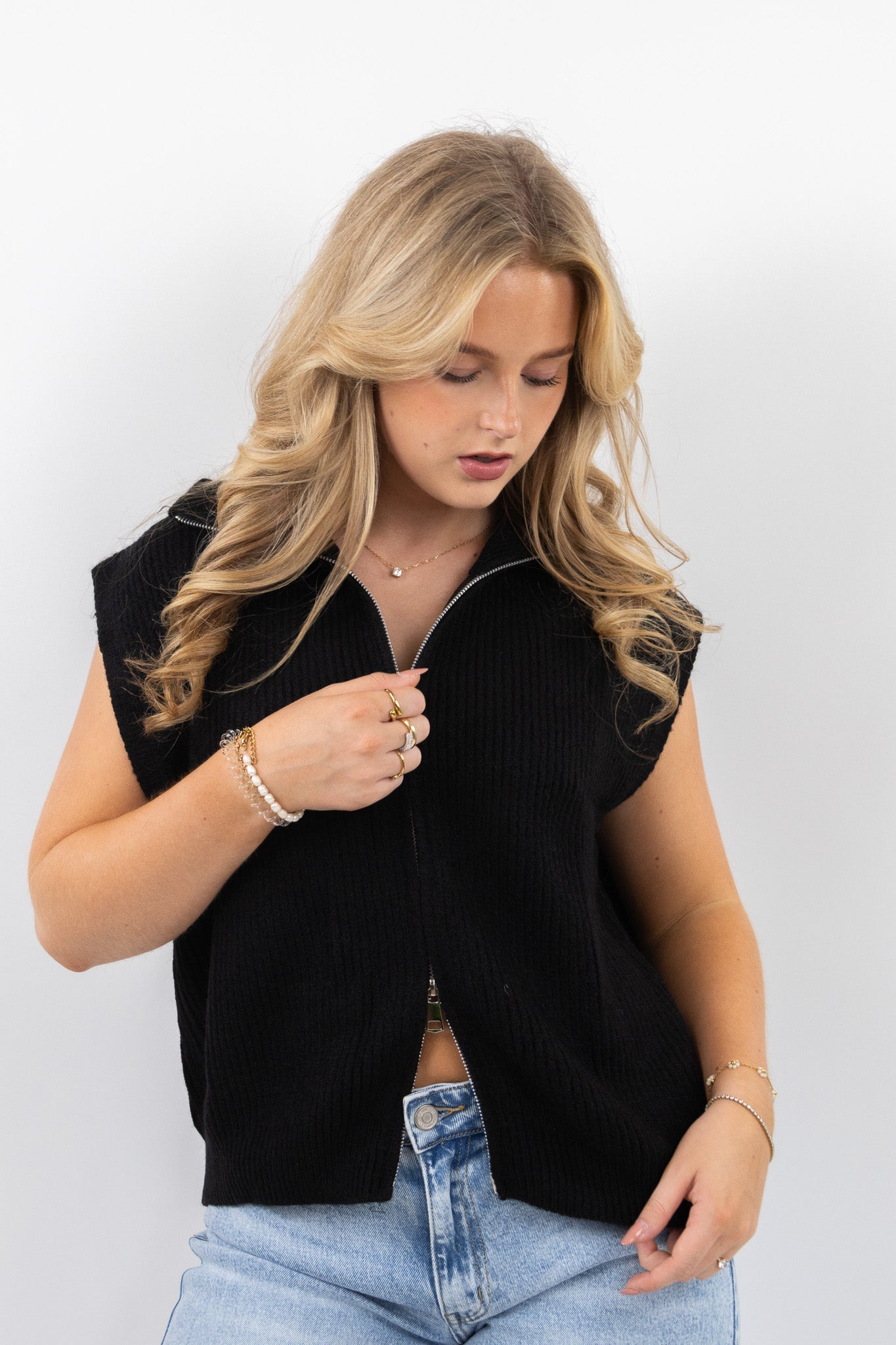 Zip Knit Vest