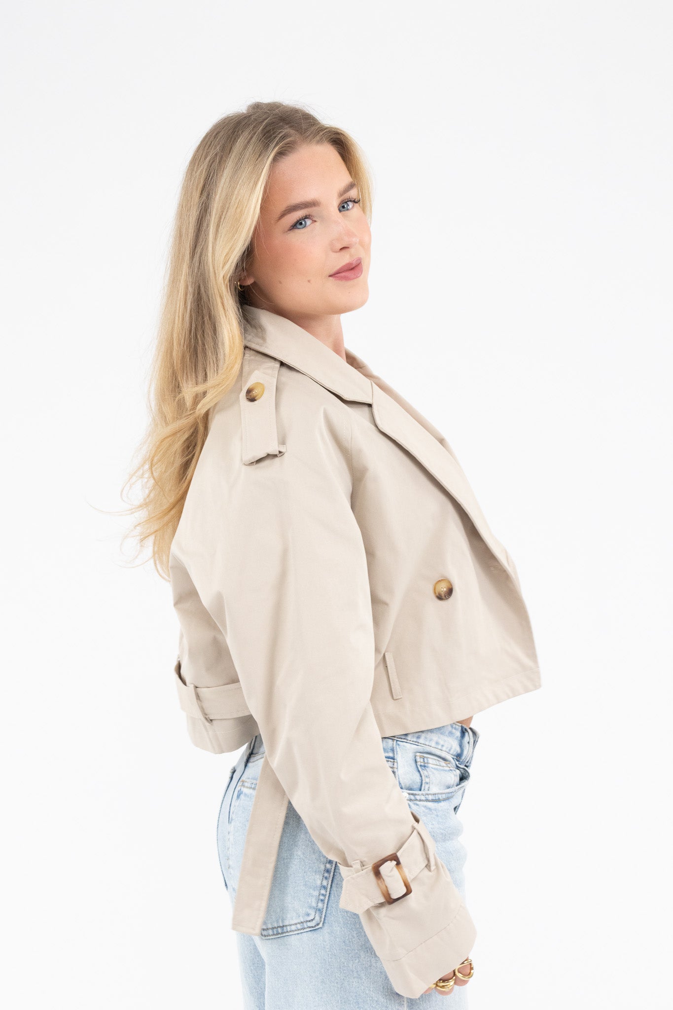 Cropped Trench Jacket