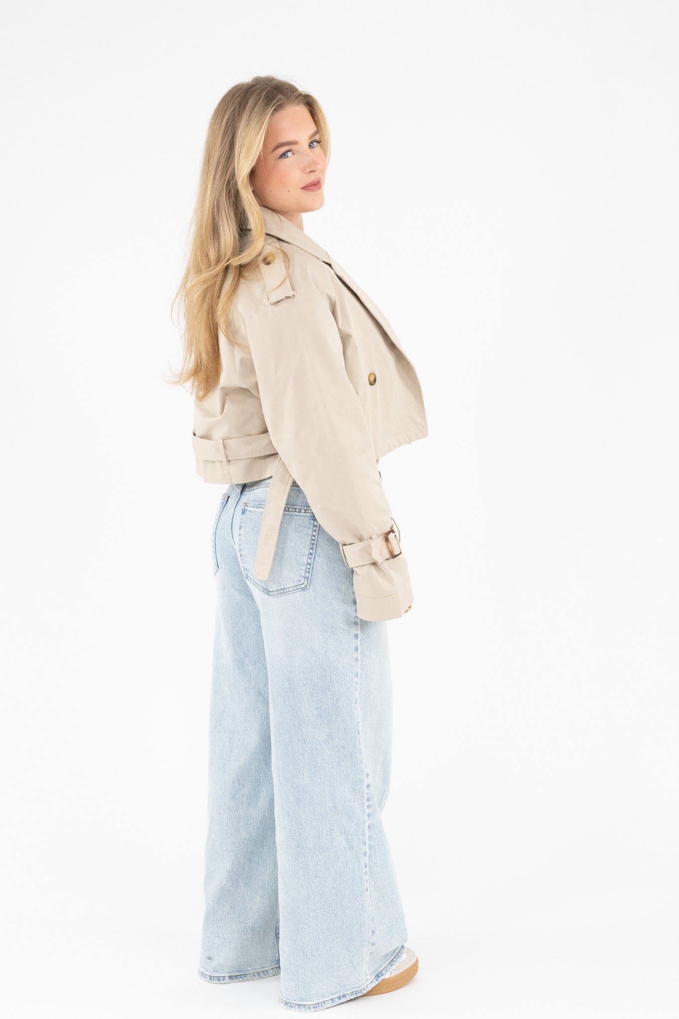 Cropped Trench Jacket