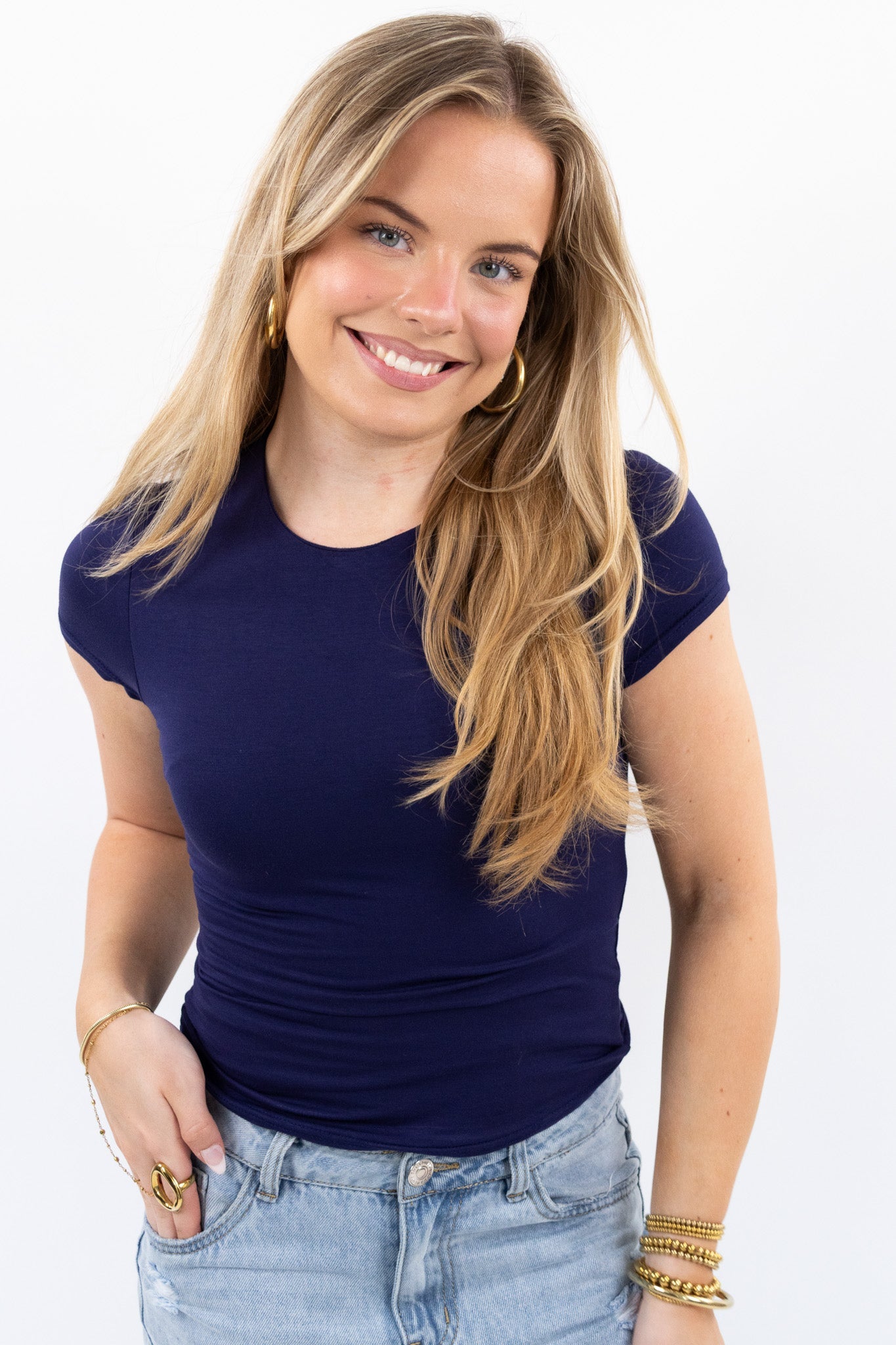 Leah base top short sleeve