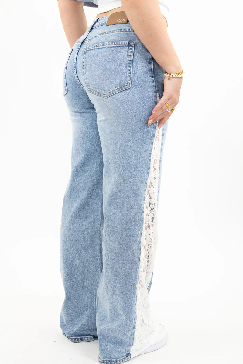 Lace jeans