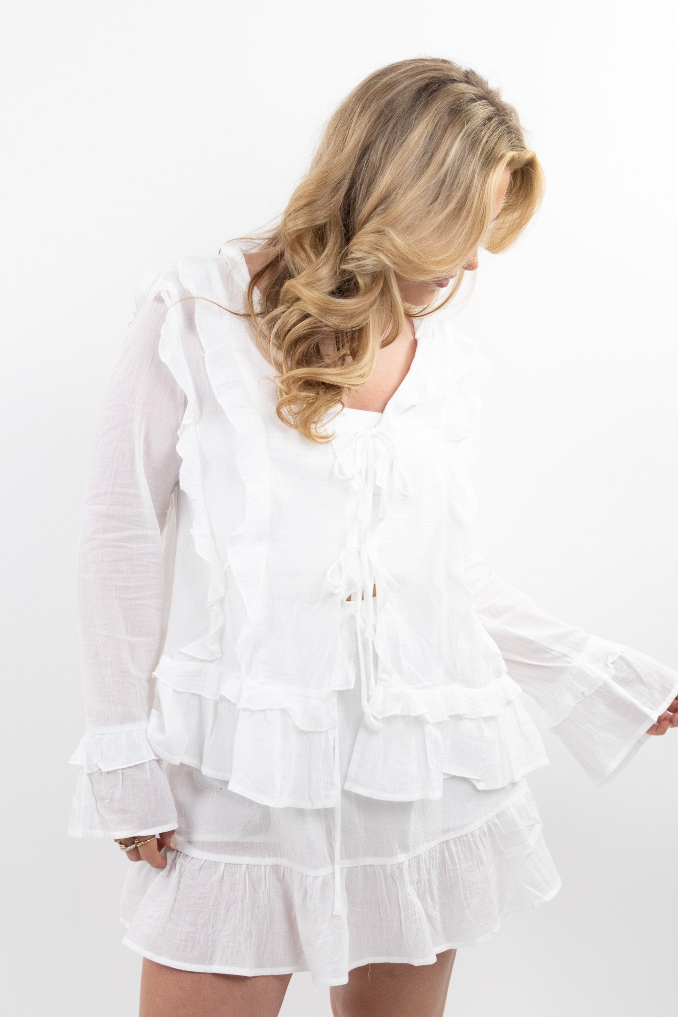 Cocoa bloom blouse