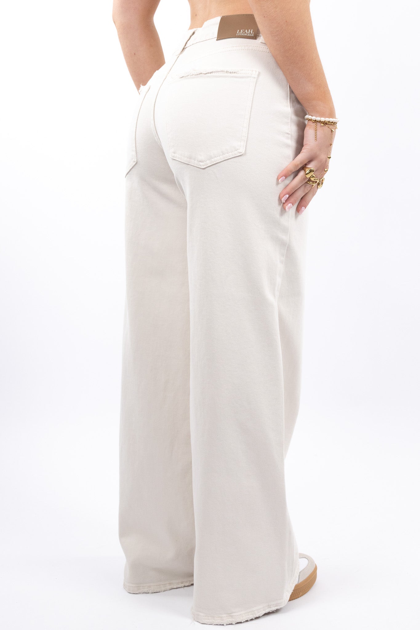 Baggy Fit Wide Jeans - Stretch