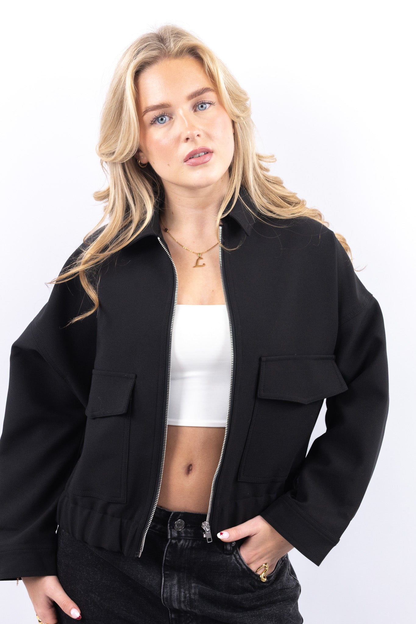 Modern Cropped Bomber