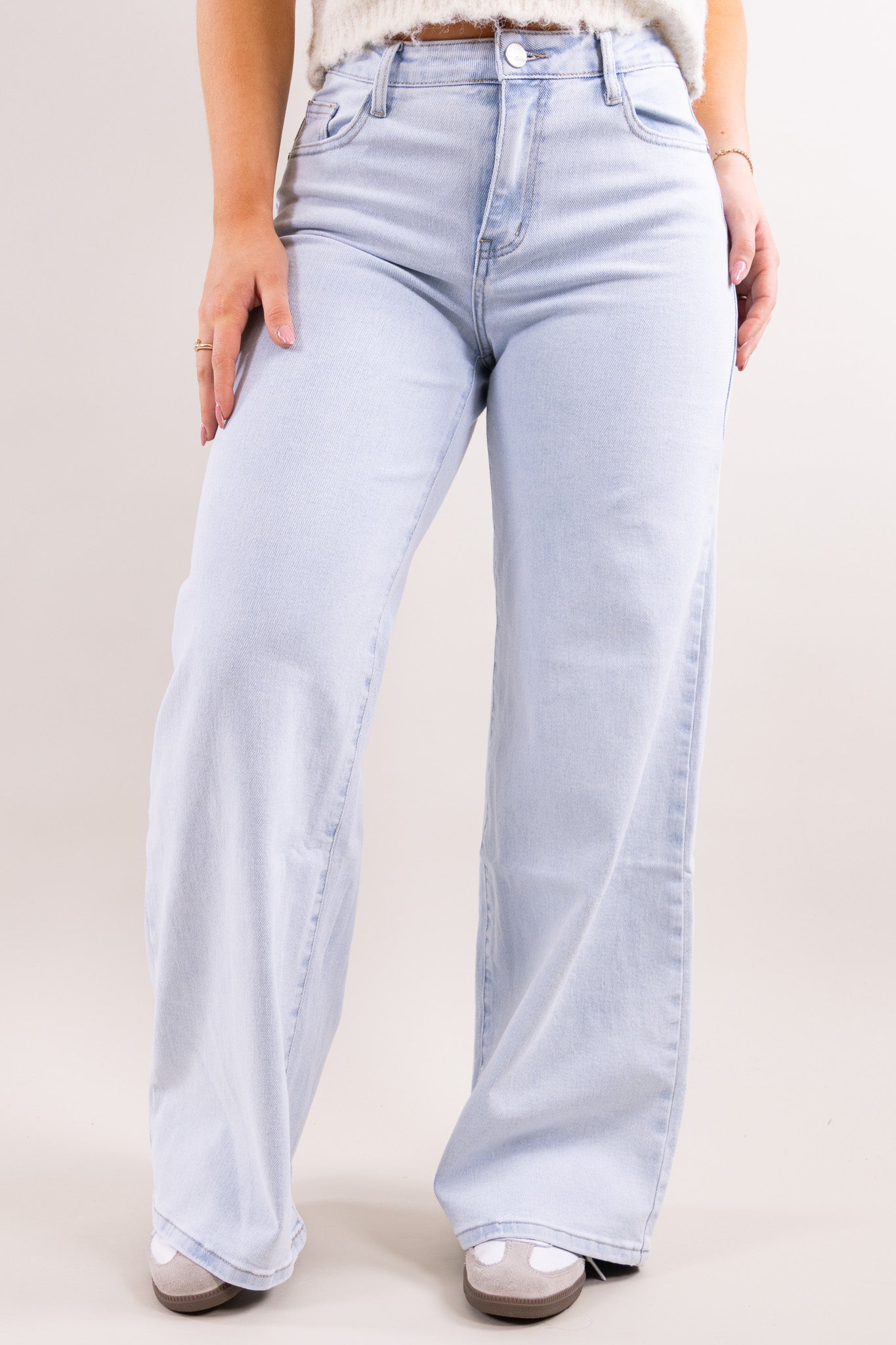 Noor wide leg jeans - stretch