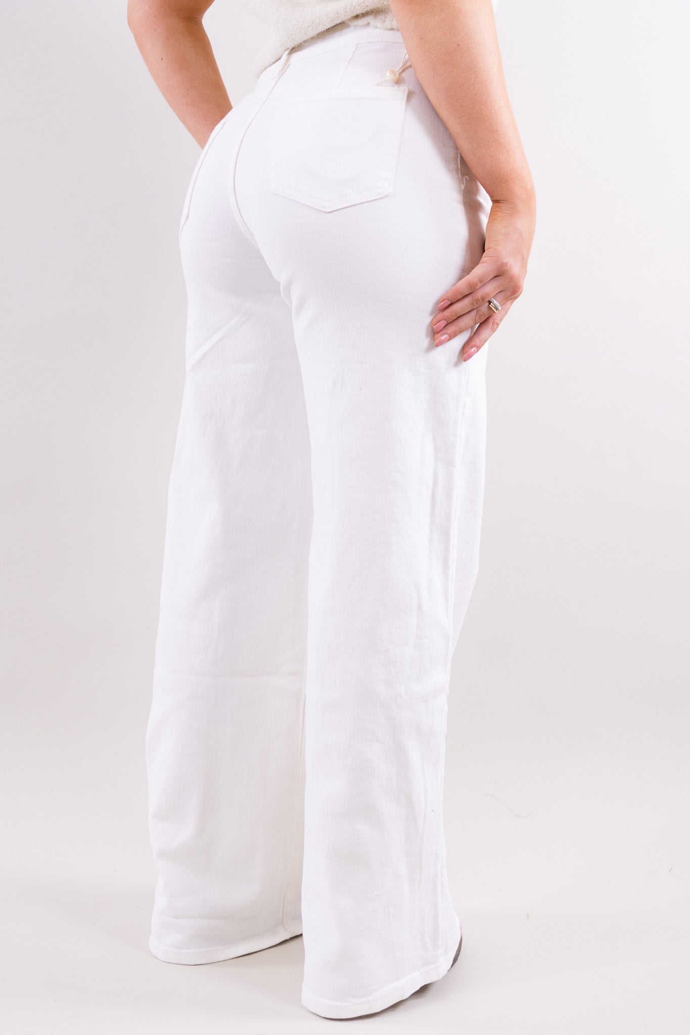 Noor wide leg jeans - stretch