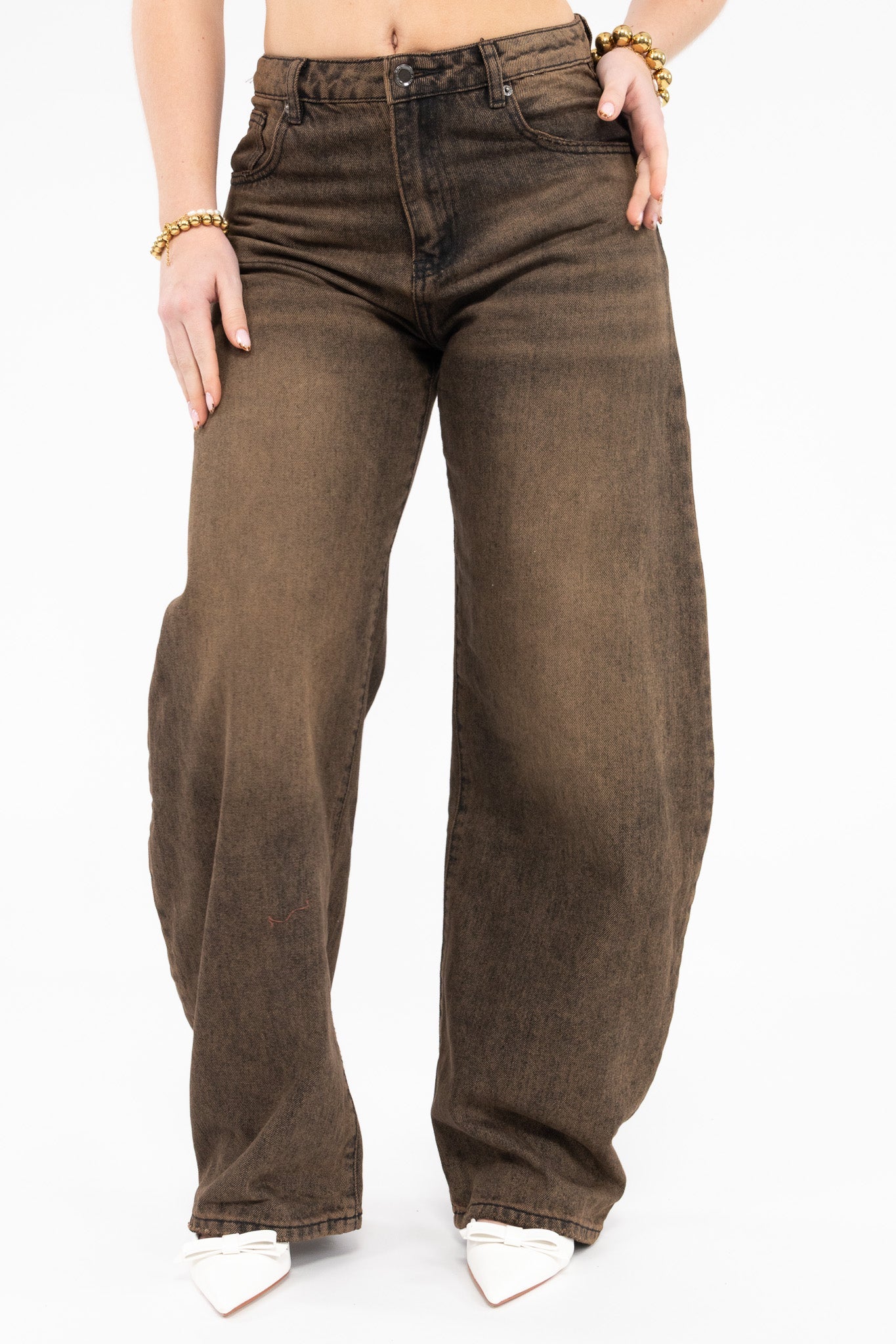 Dusty Wide Leg Jeans