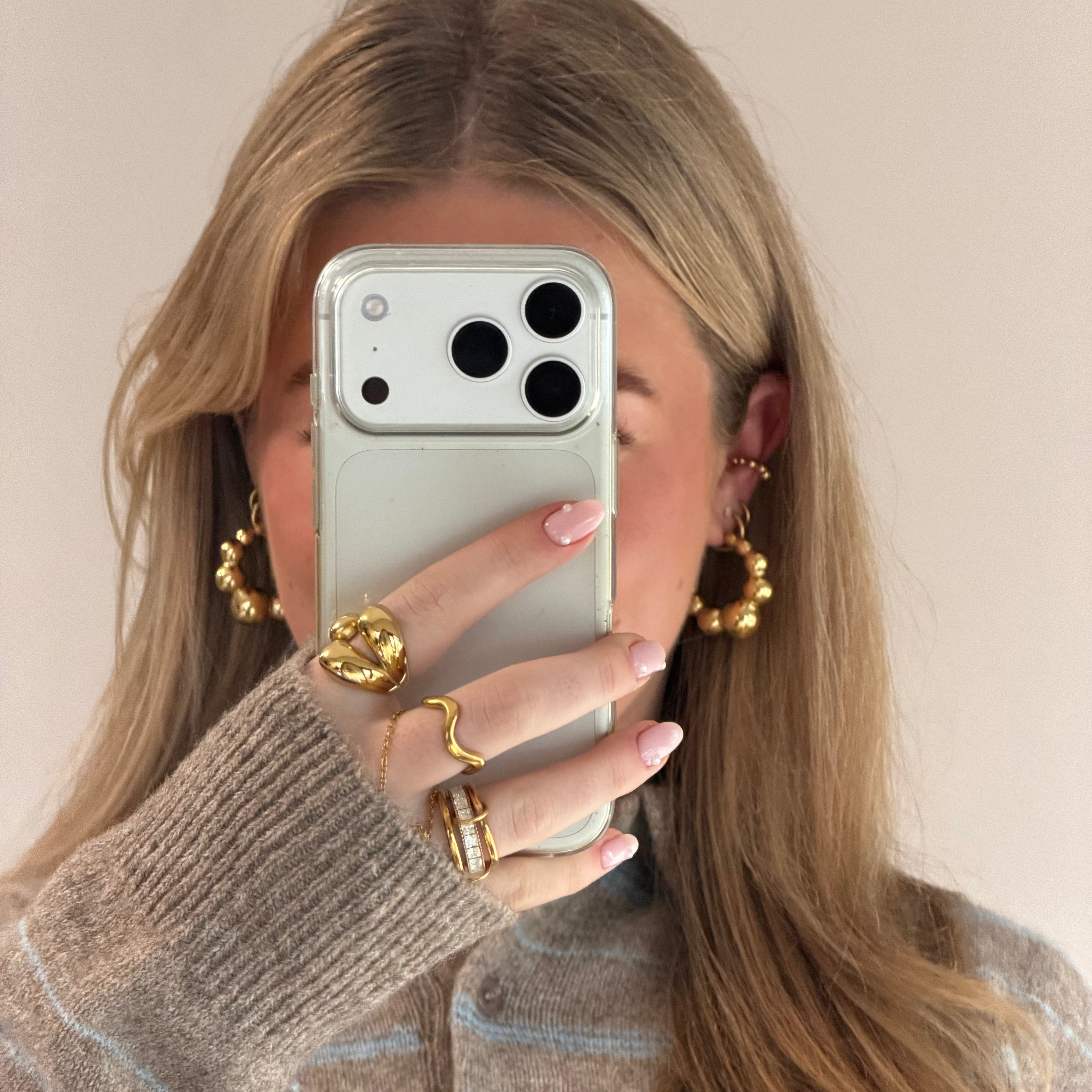 Gold Bubble Ear Cuff