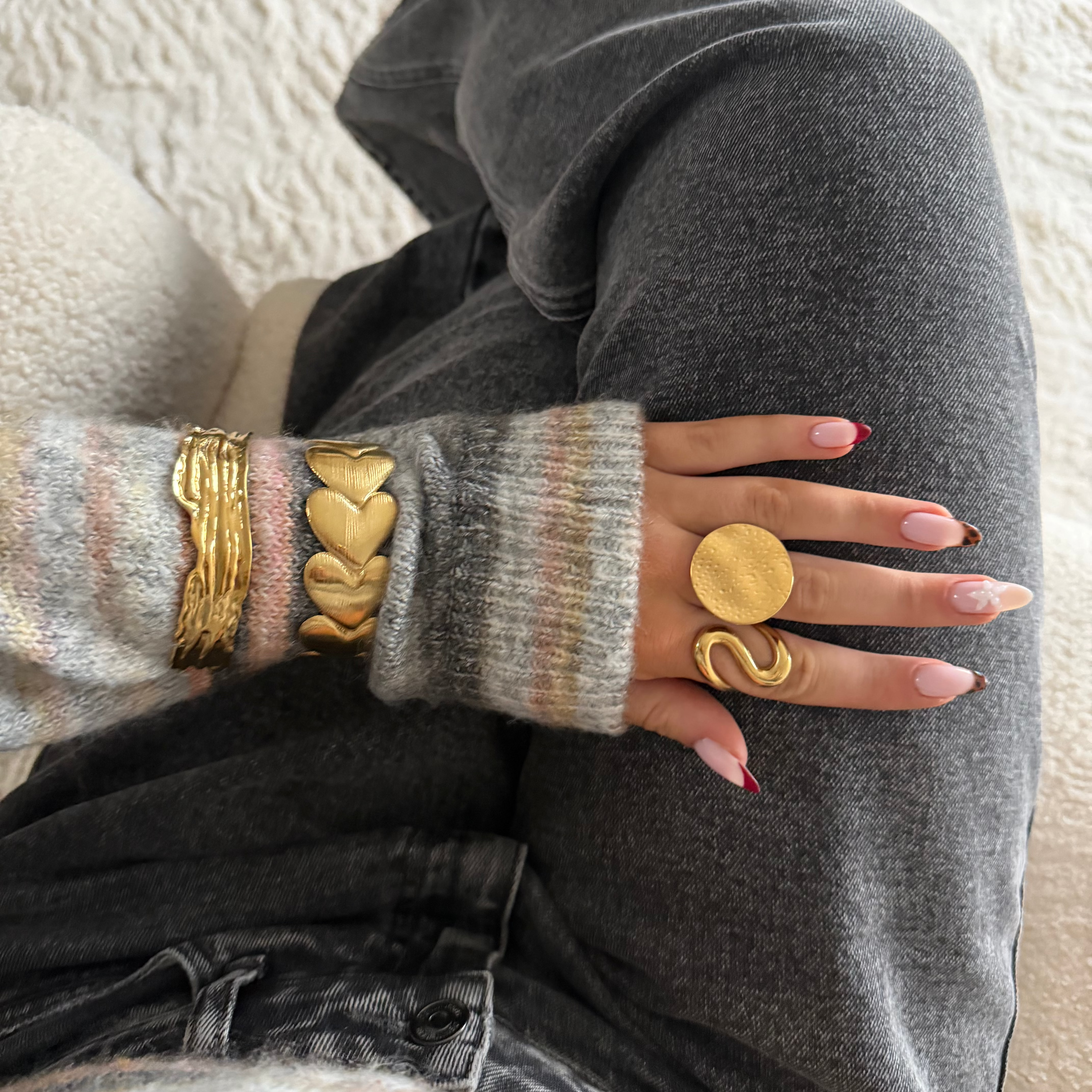 Golden Moon Ring