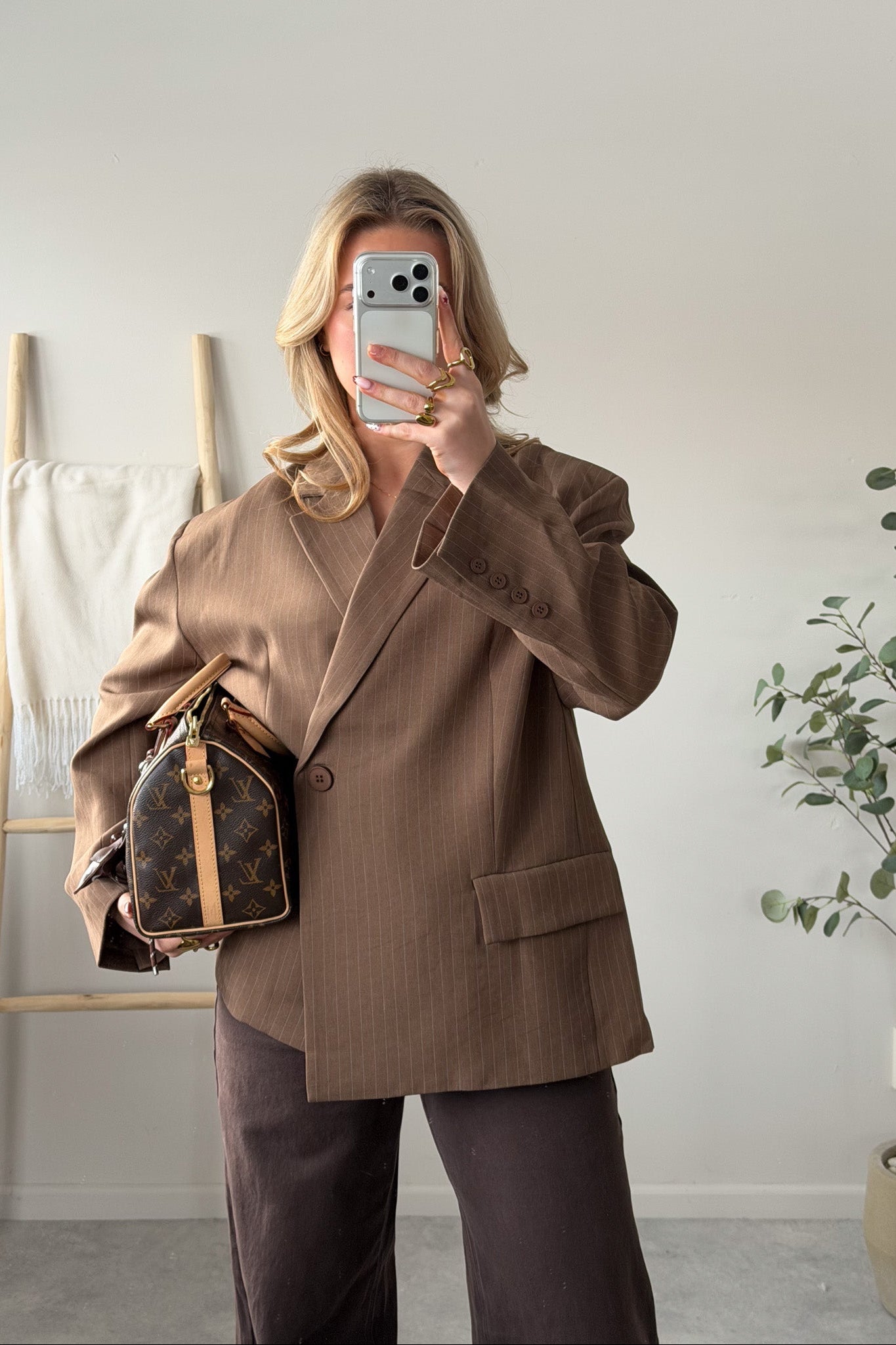 City Pinstripe Blazer