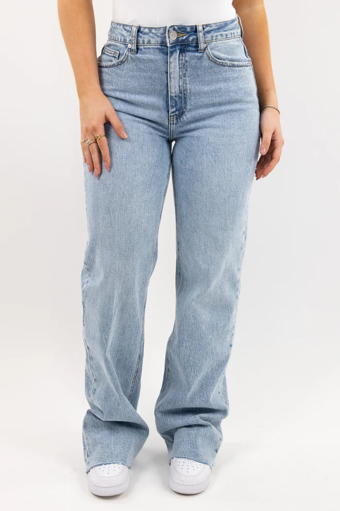Leah wide leg jeans - stretch