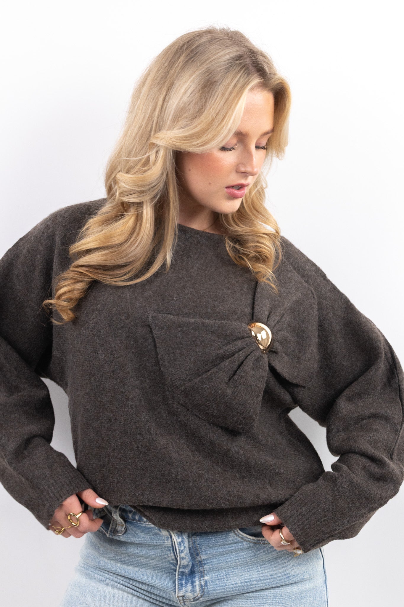 Golden Bow Sweater