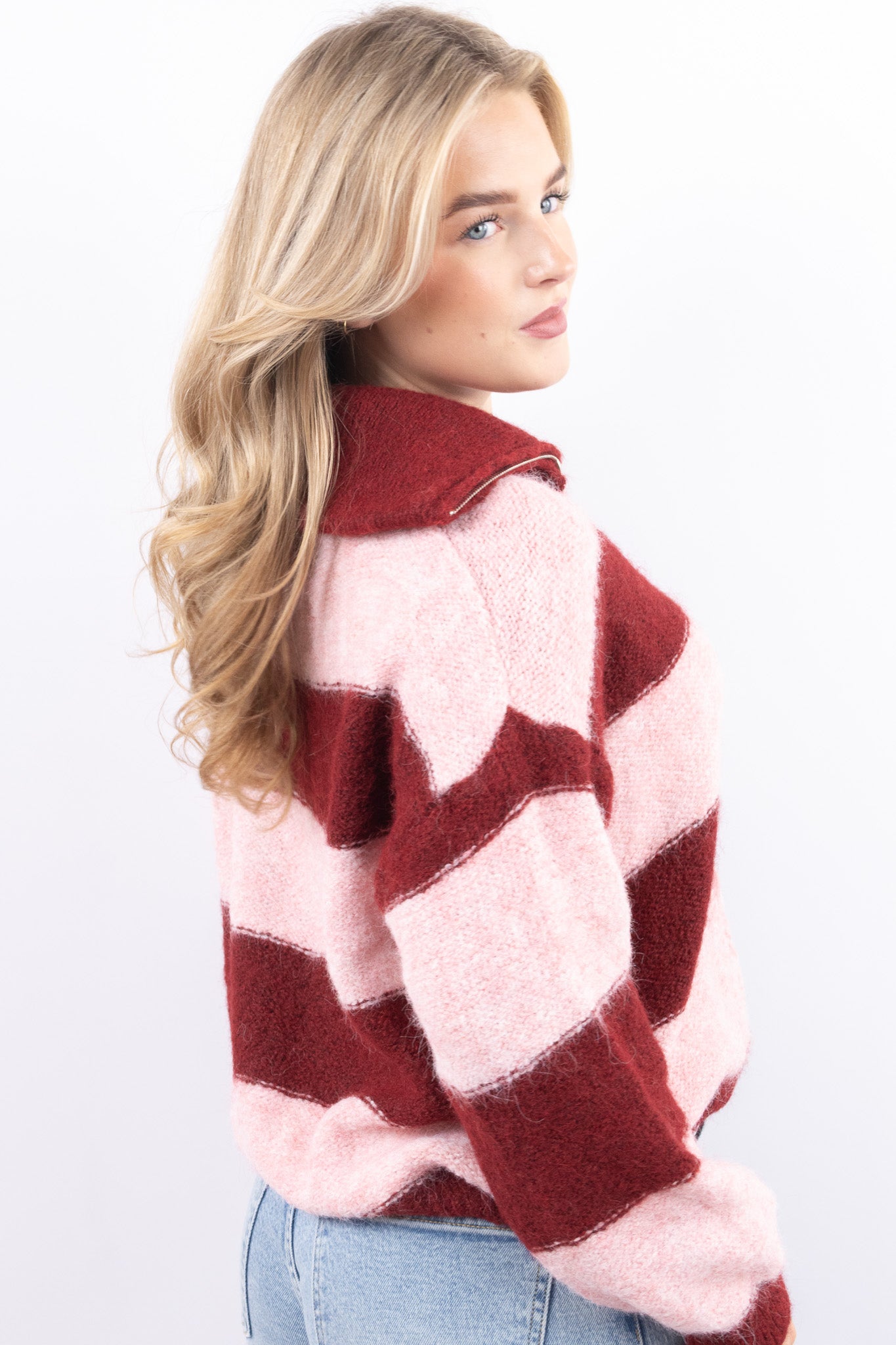 Fluffy Zip Up Sweater