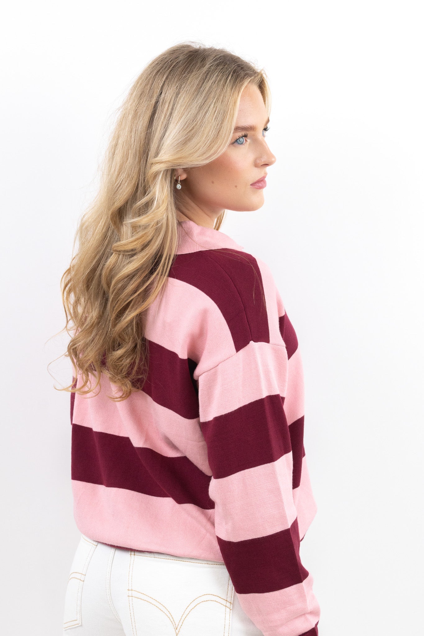 Pink Rugby Knit