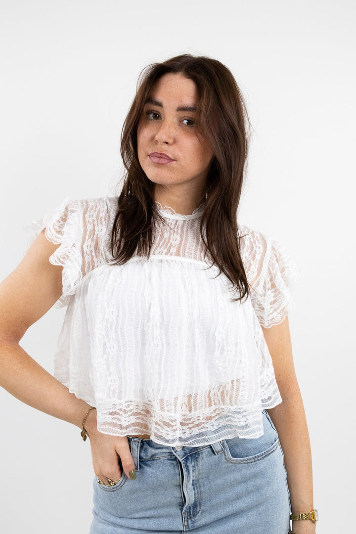 Blossom lace top
