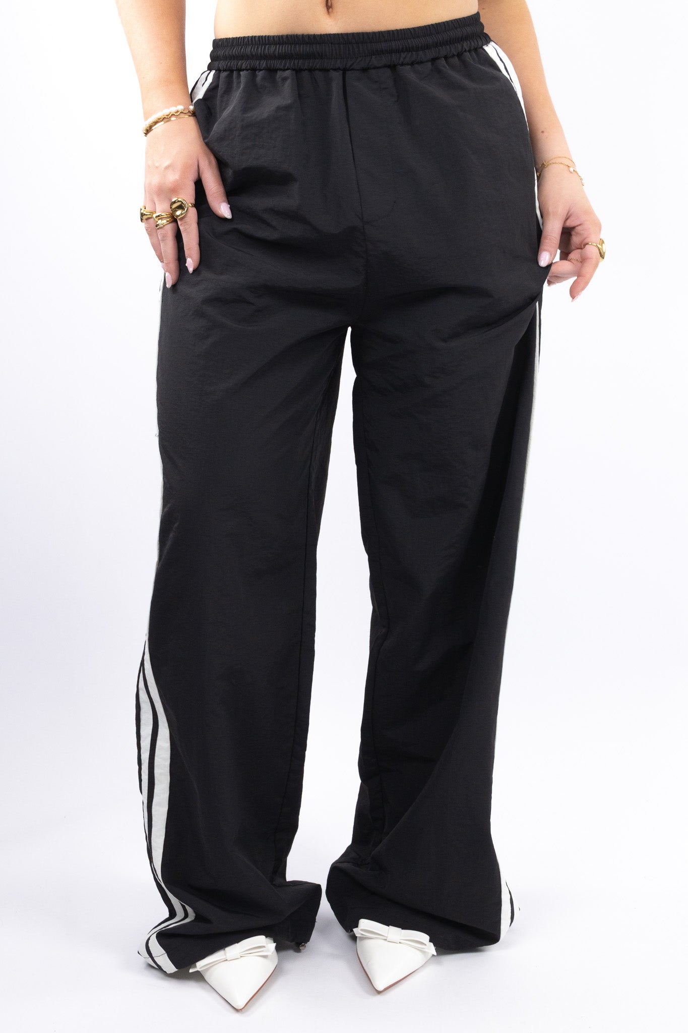 Sporty Wide Leg Pants