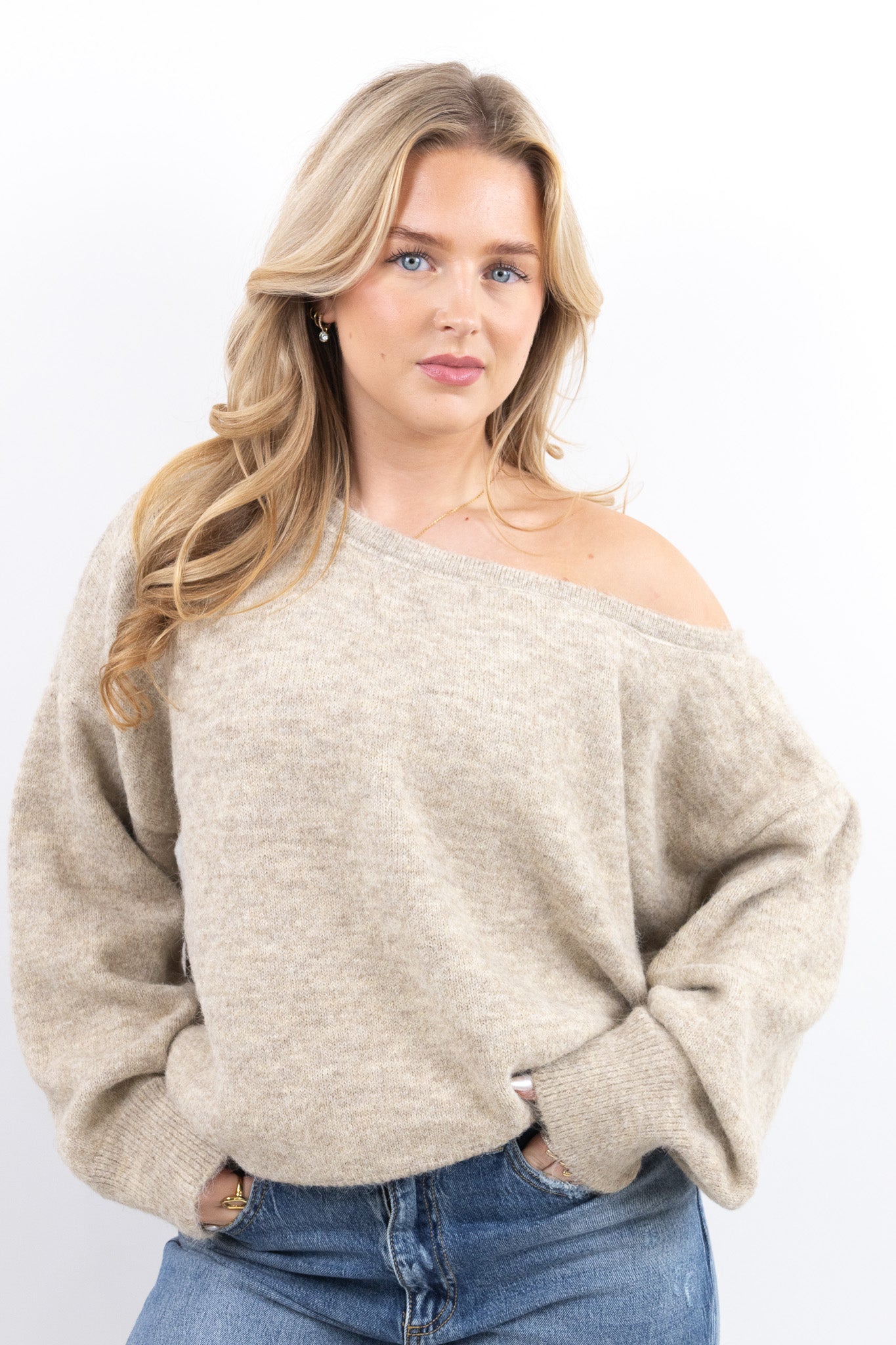 Cozy Off-Shoulder Knit