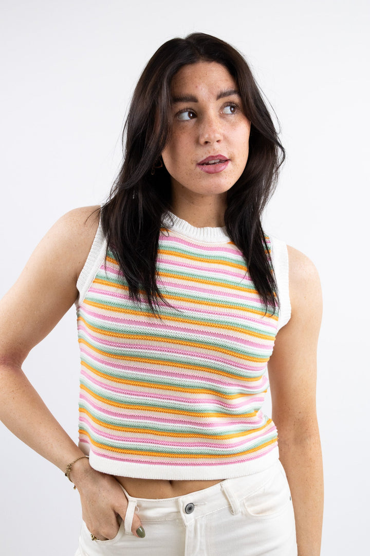 Scarlet striped top