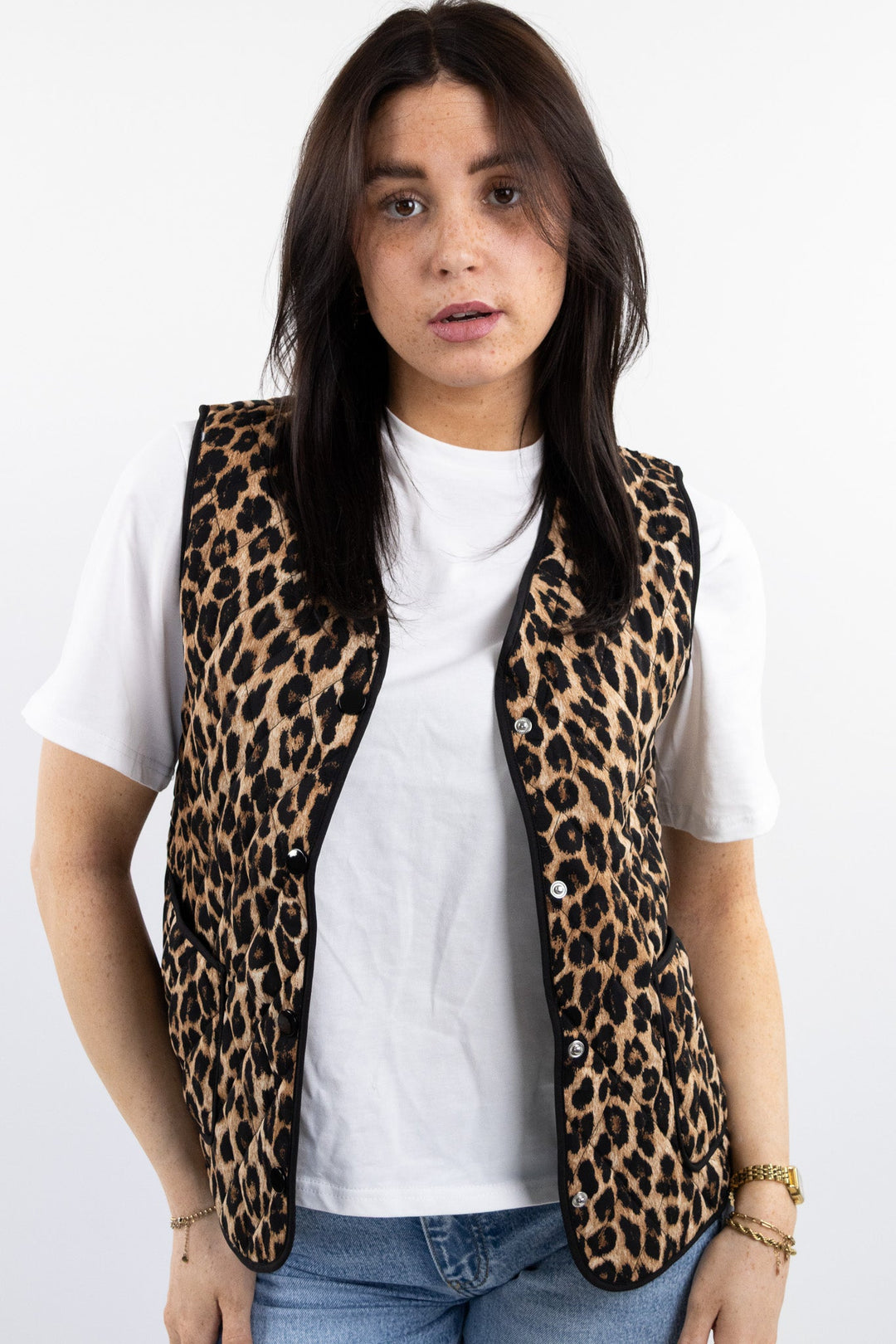 Mae leopard gilet