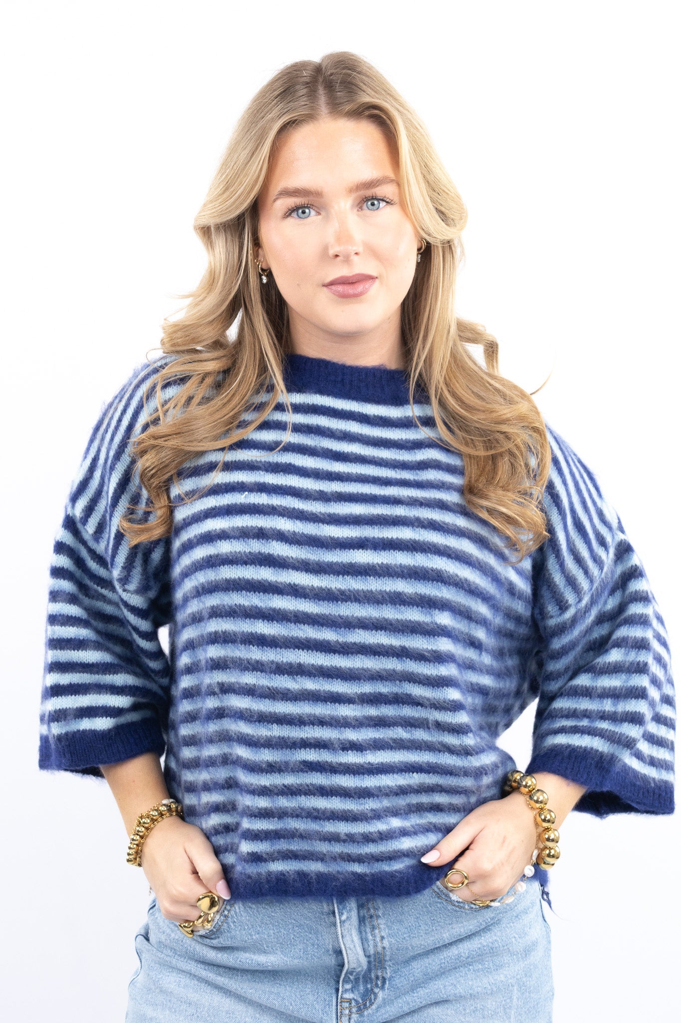 Boxy Striped Knit