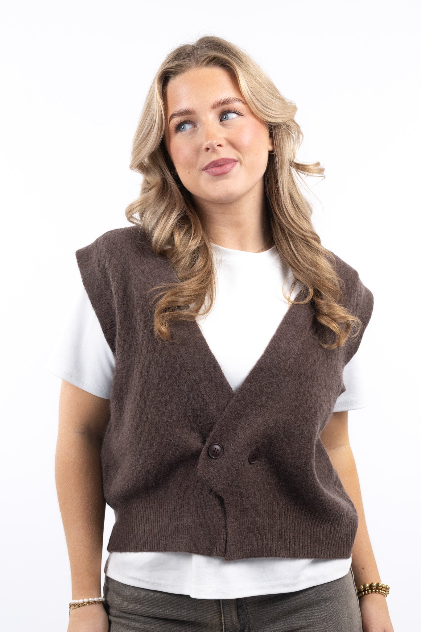 Cable Knit Sweater Vest